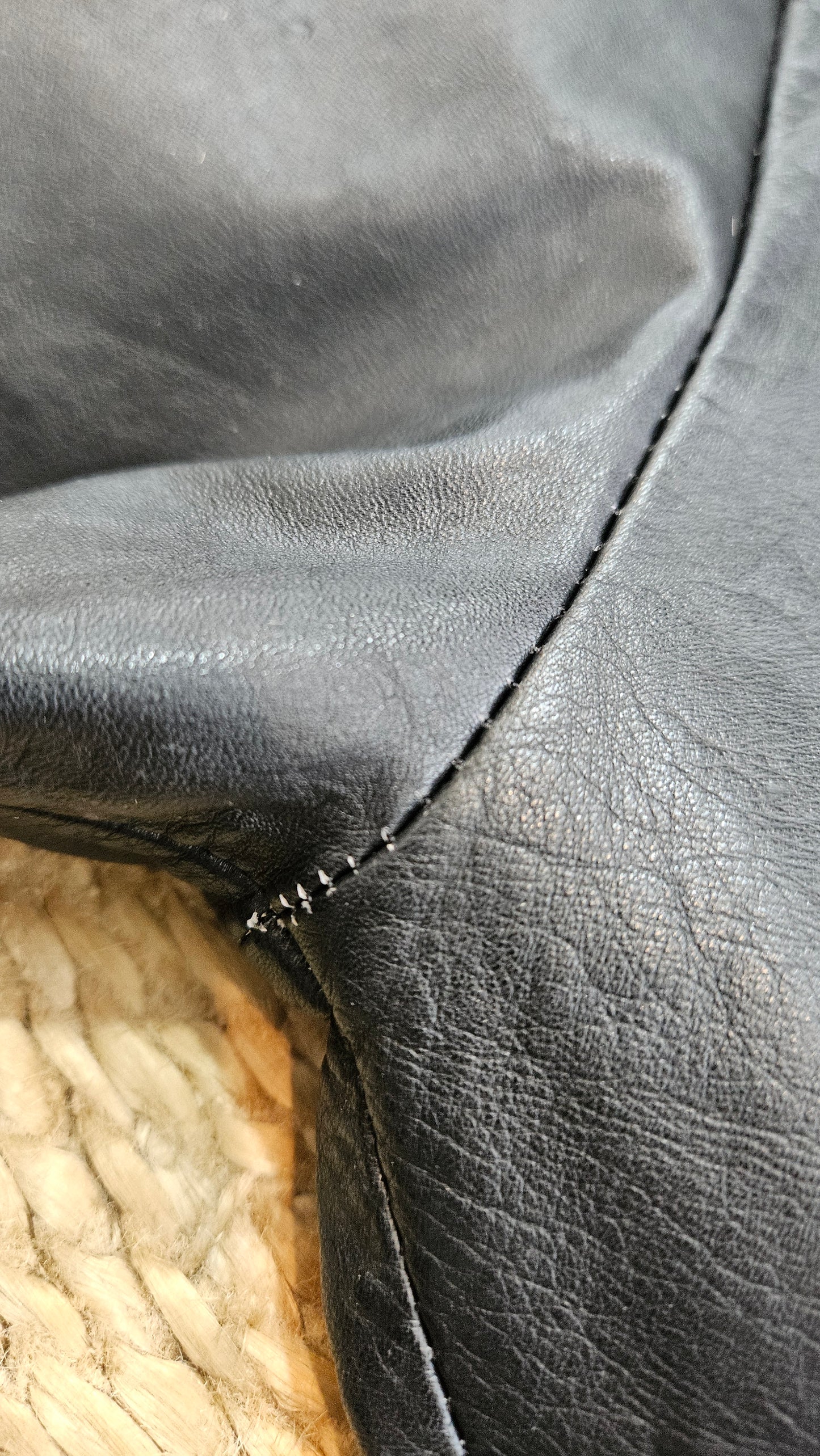 Vintage Colombian Leather Jacket. Black leather Jacket 80s & 90s