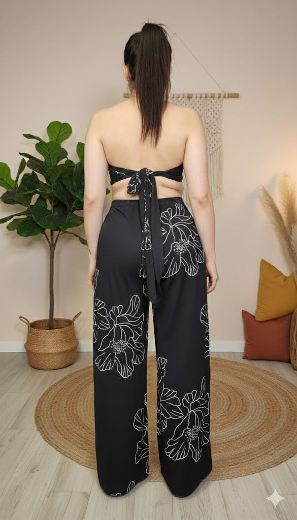 Curvy Palazzo Pants and Top Set by Capture European