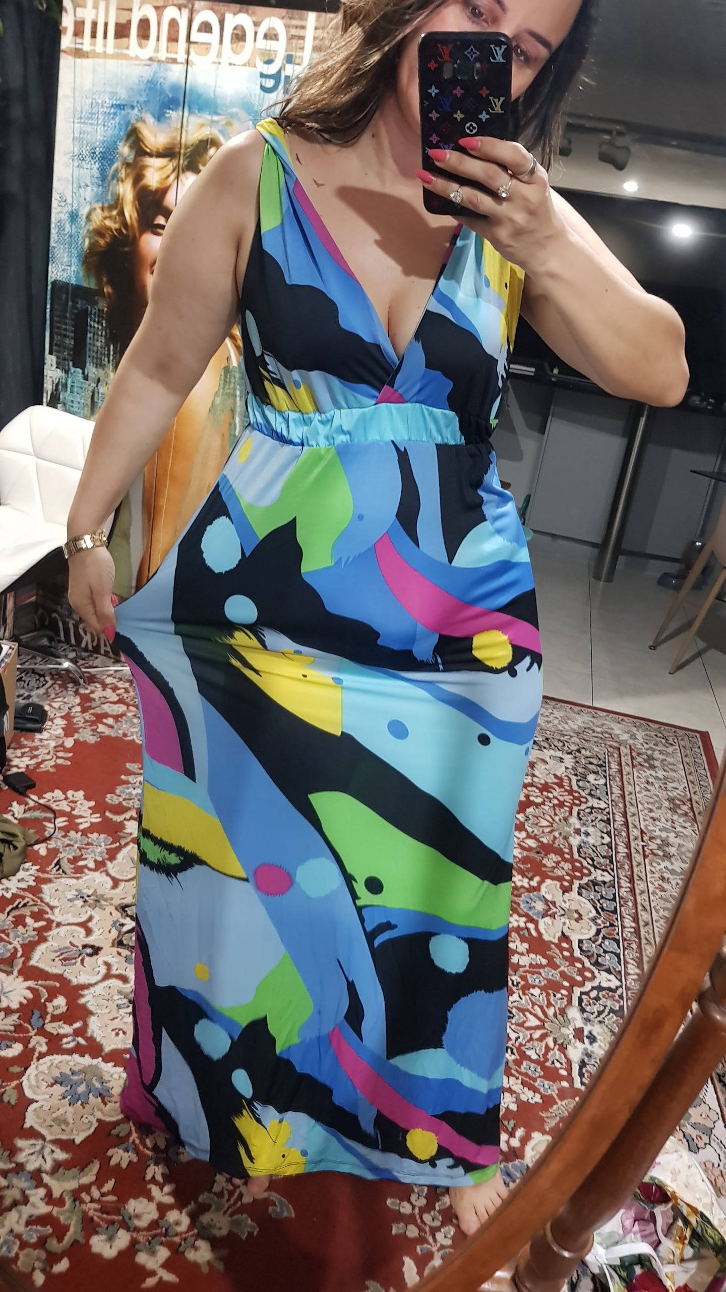 Lovely colorful preloved Maxi drees