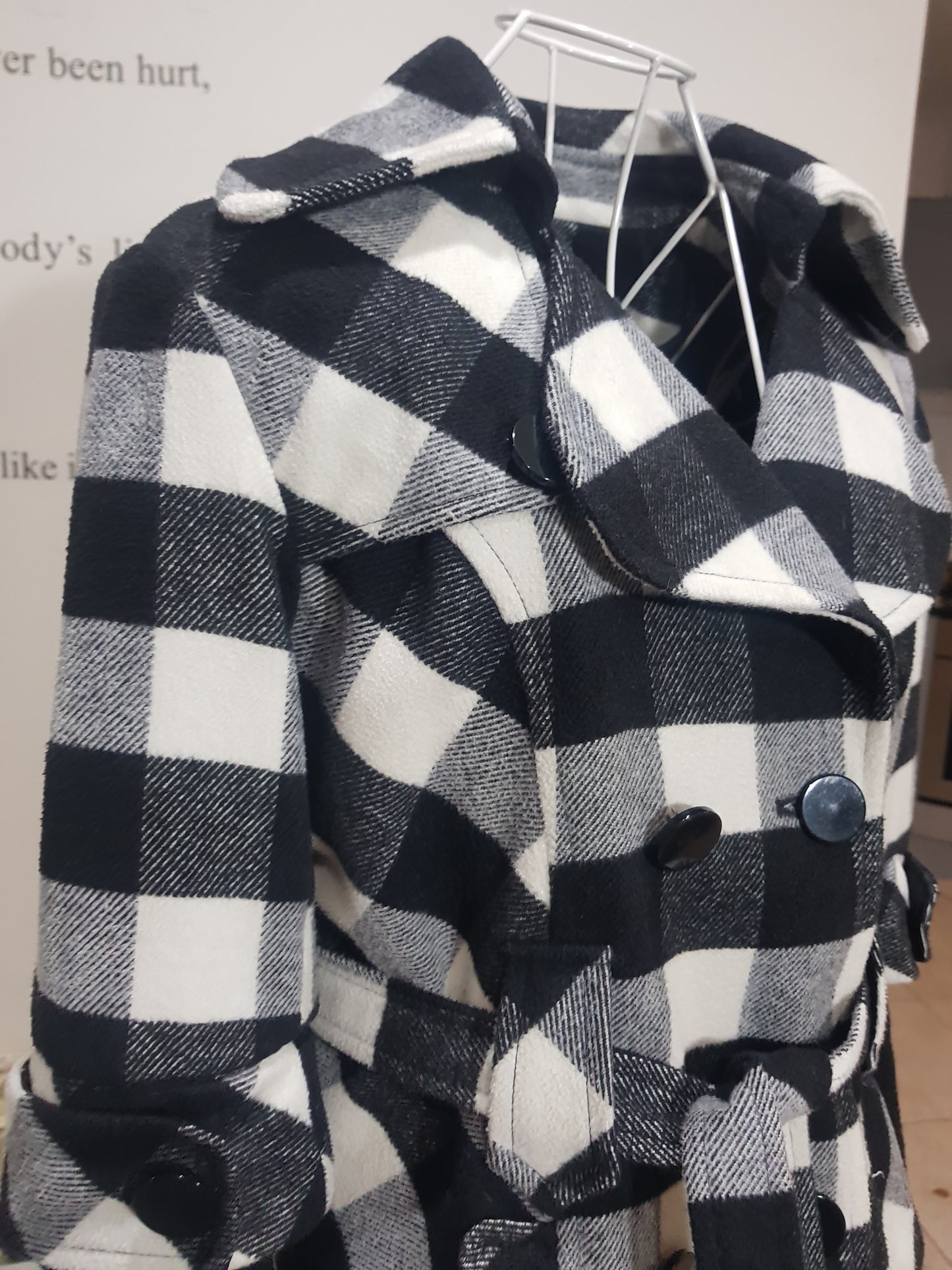 Plaid preloved Coat - 23 Hours Vingt-trois Arrondissements Jacket