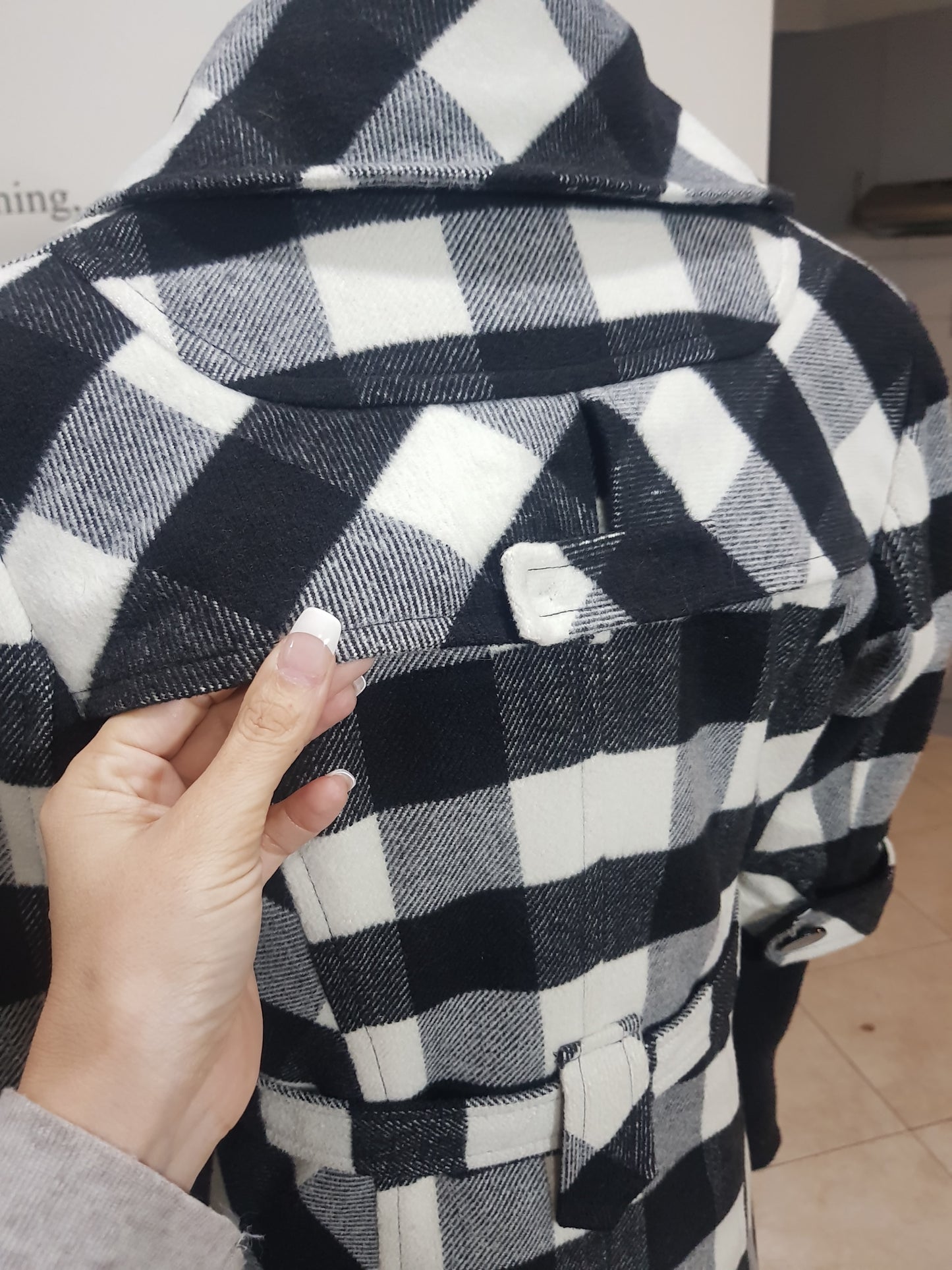 Plaid preloved Coat - 23 Hours Vingt-trois Arrondissements Jacket