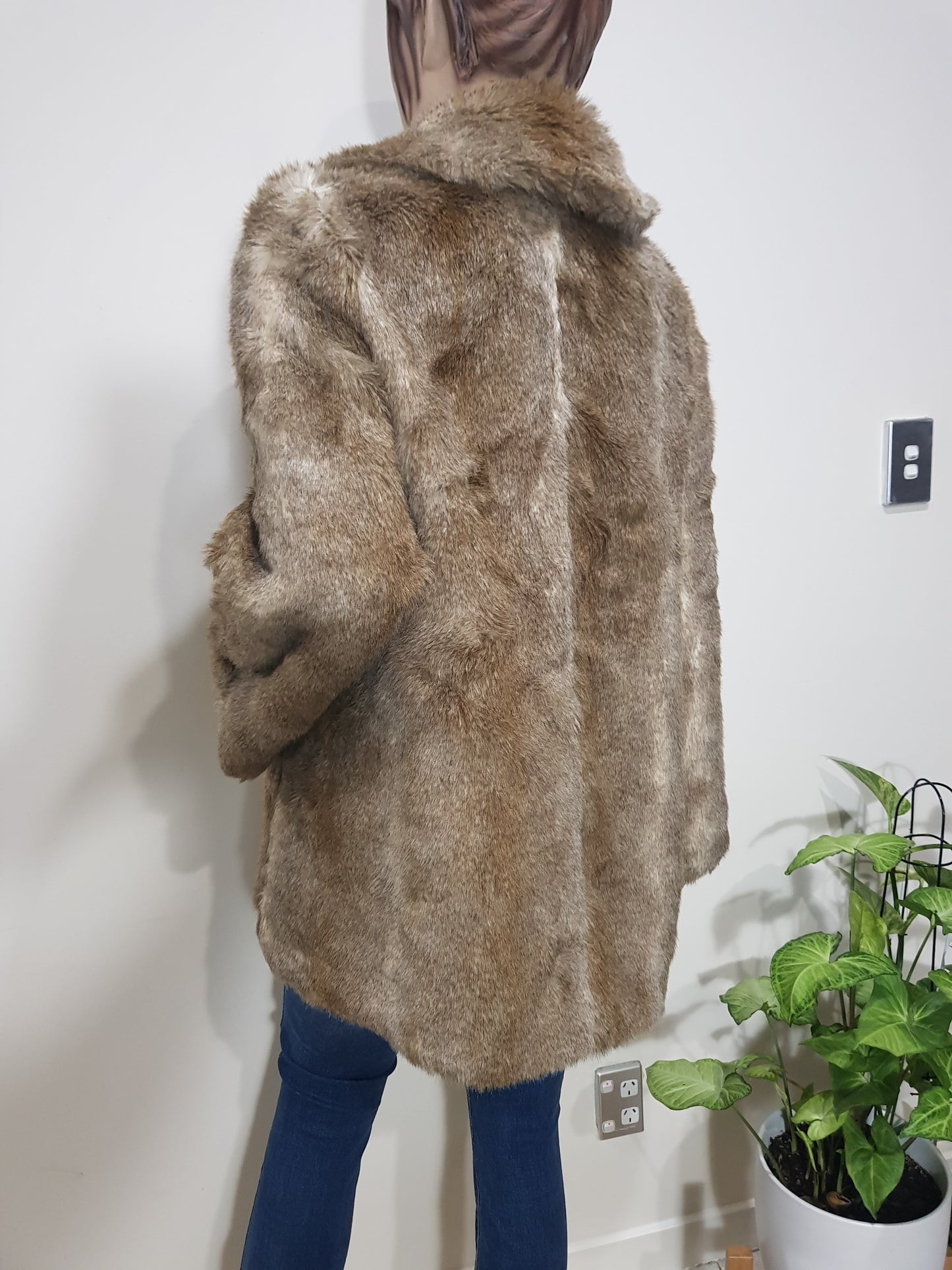 Stunning H&M Fur Jacket - Preloved Coat