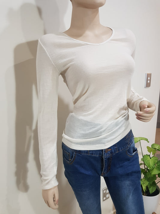 Merino white Top