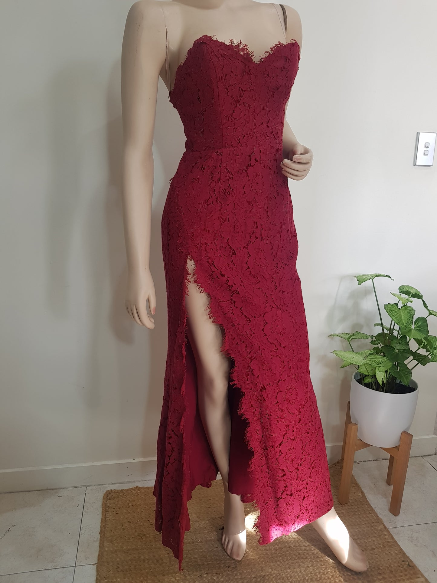 Burgundy Evening Dress - Gown