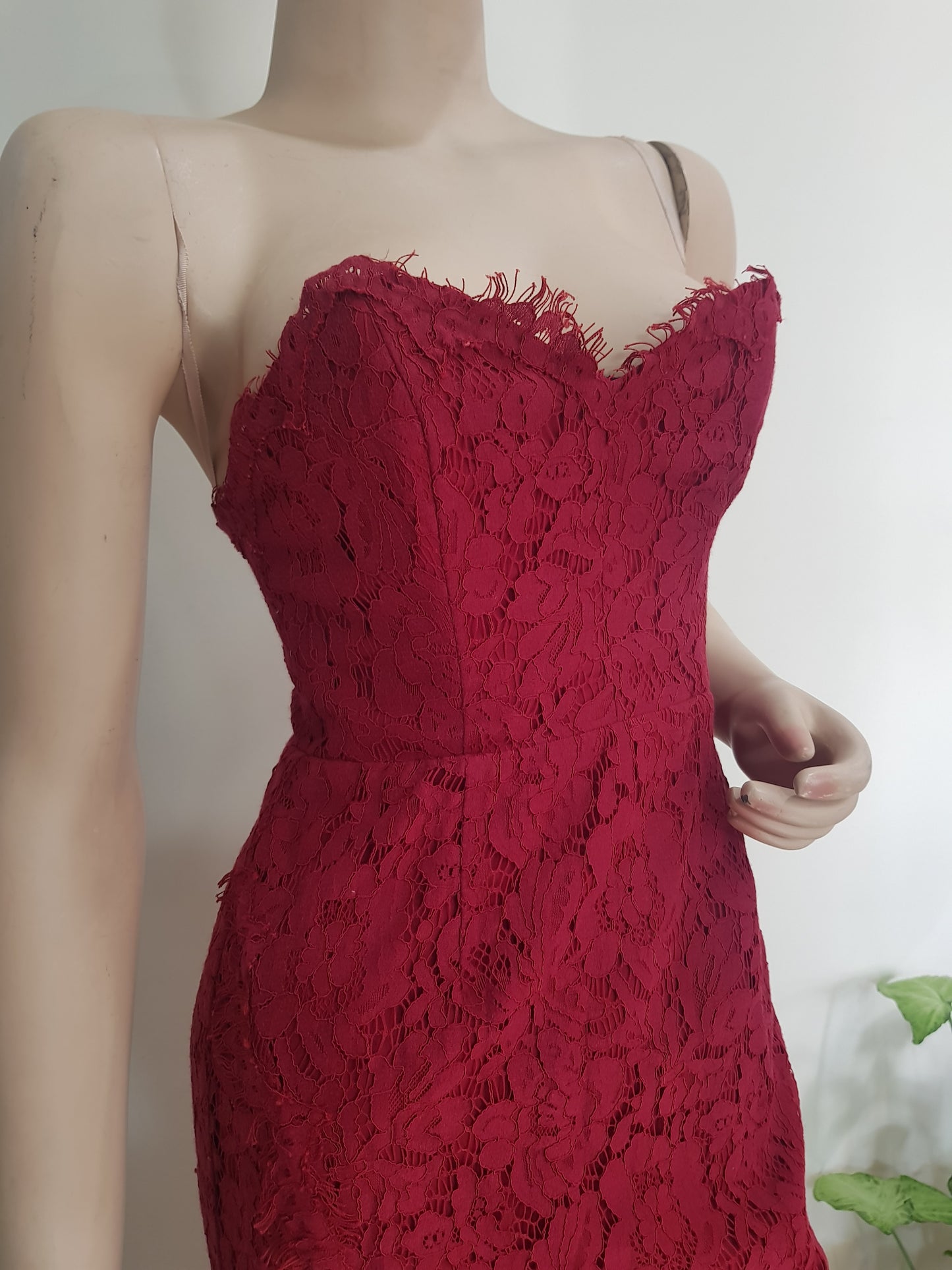 Burgundy Evening Dress - Gown