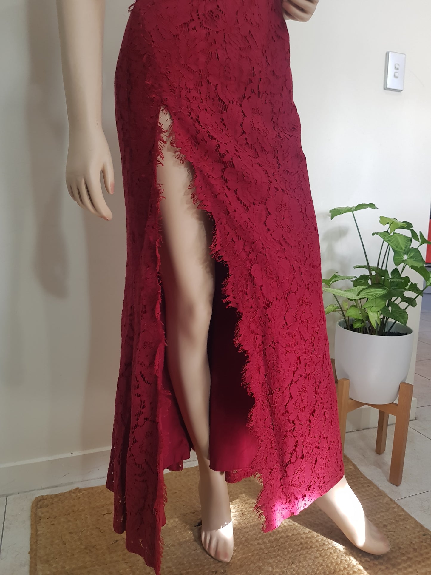 Burgundy Evening Dress - Gown