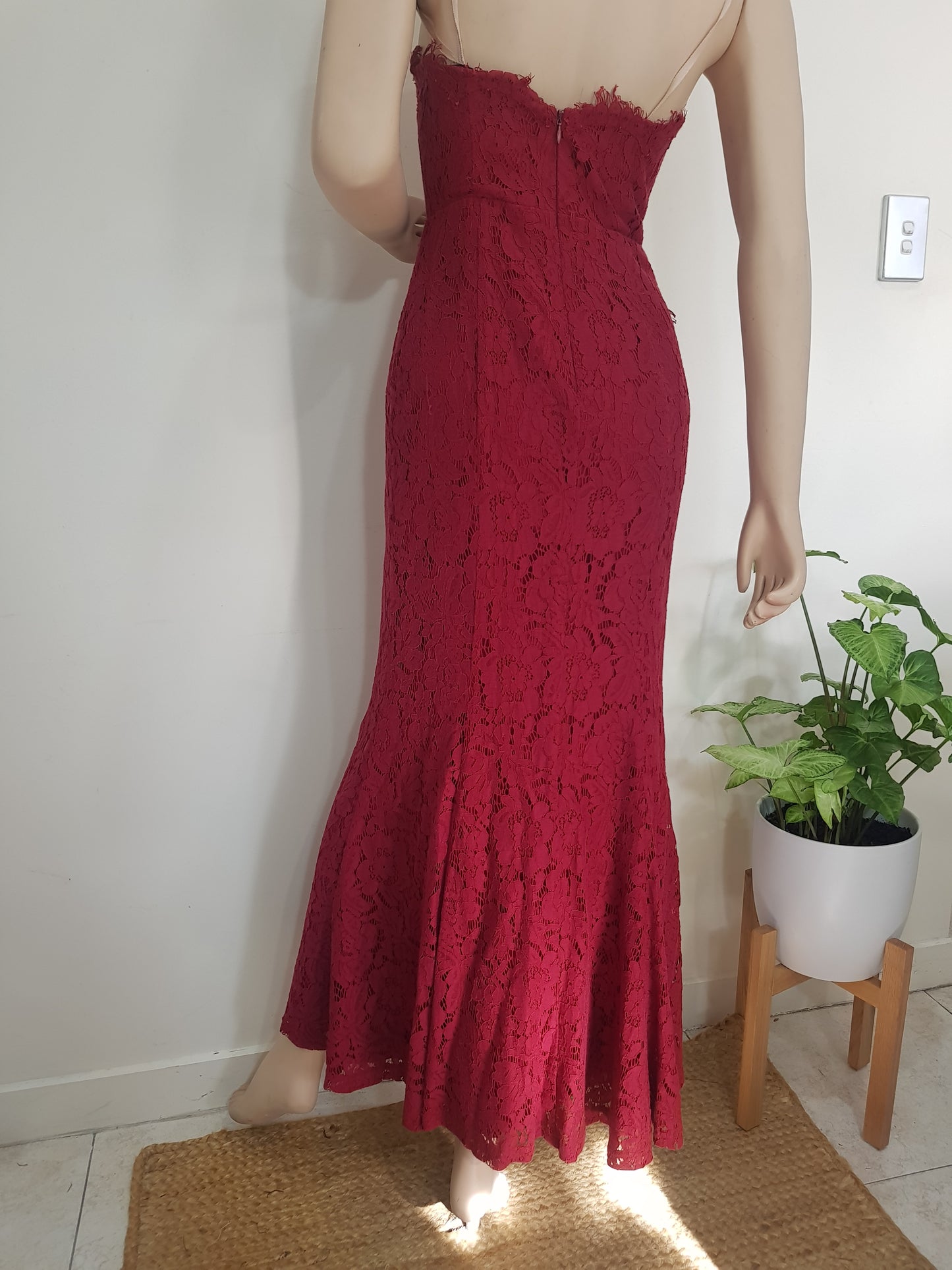 Burgundy Evening Dress - Gown