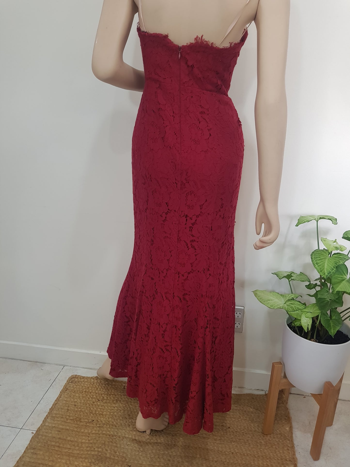 Burgundy Evening Dress - Gown