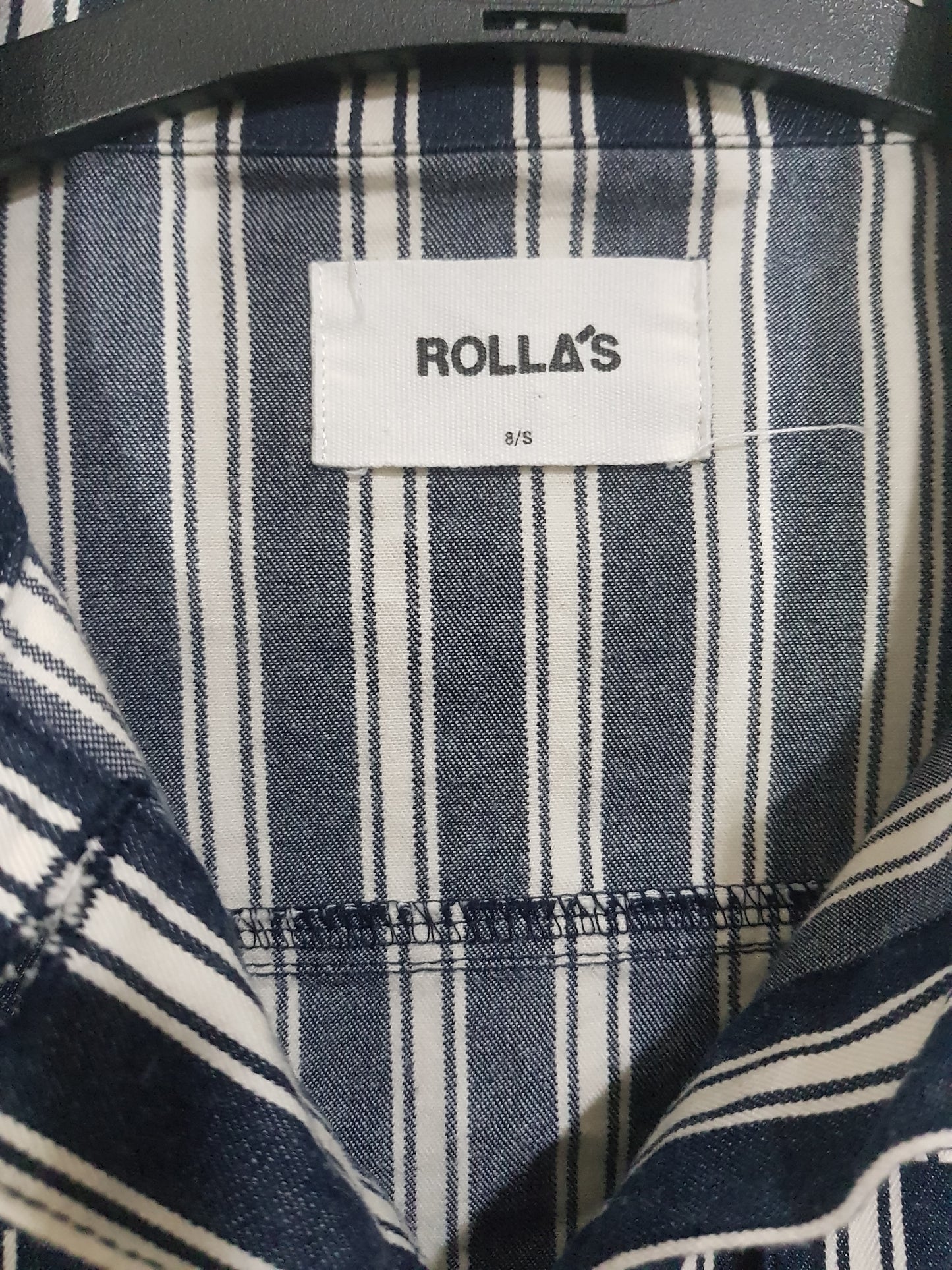 Rolla's Jacket Size S. Denim Striped Jacket