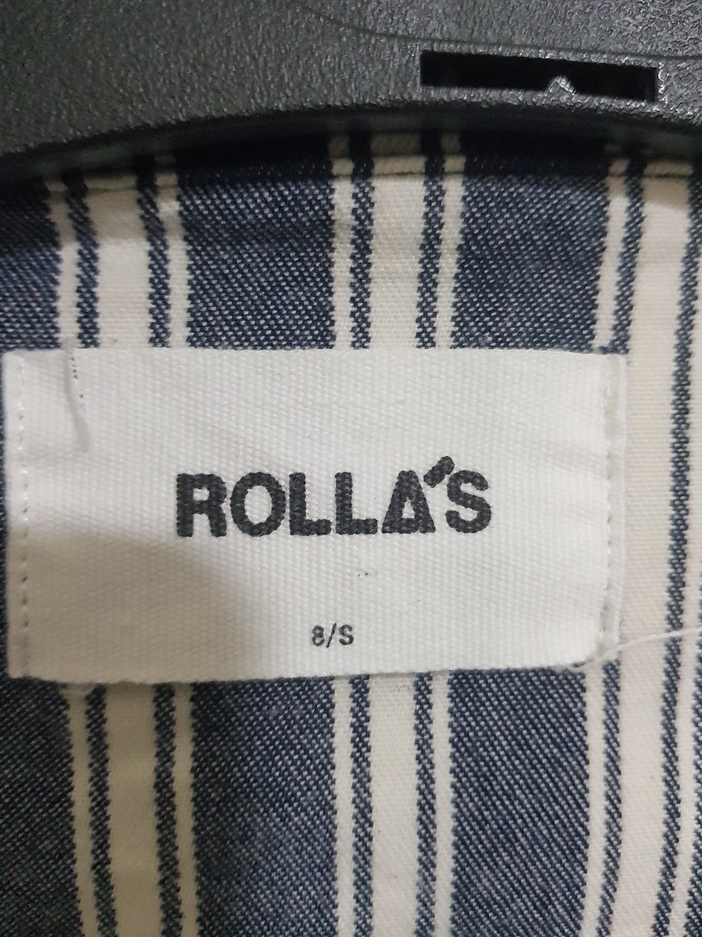 Rolla's Jacket Size S. Denim Striped Jacket