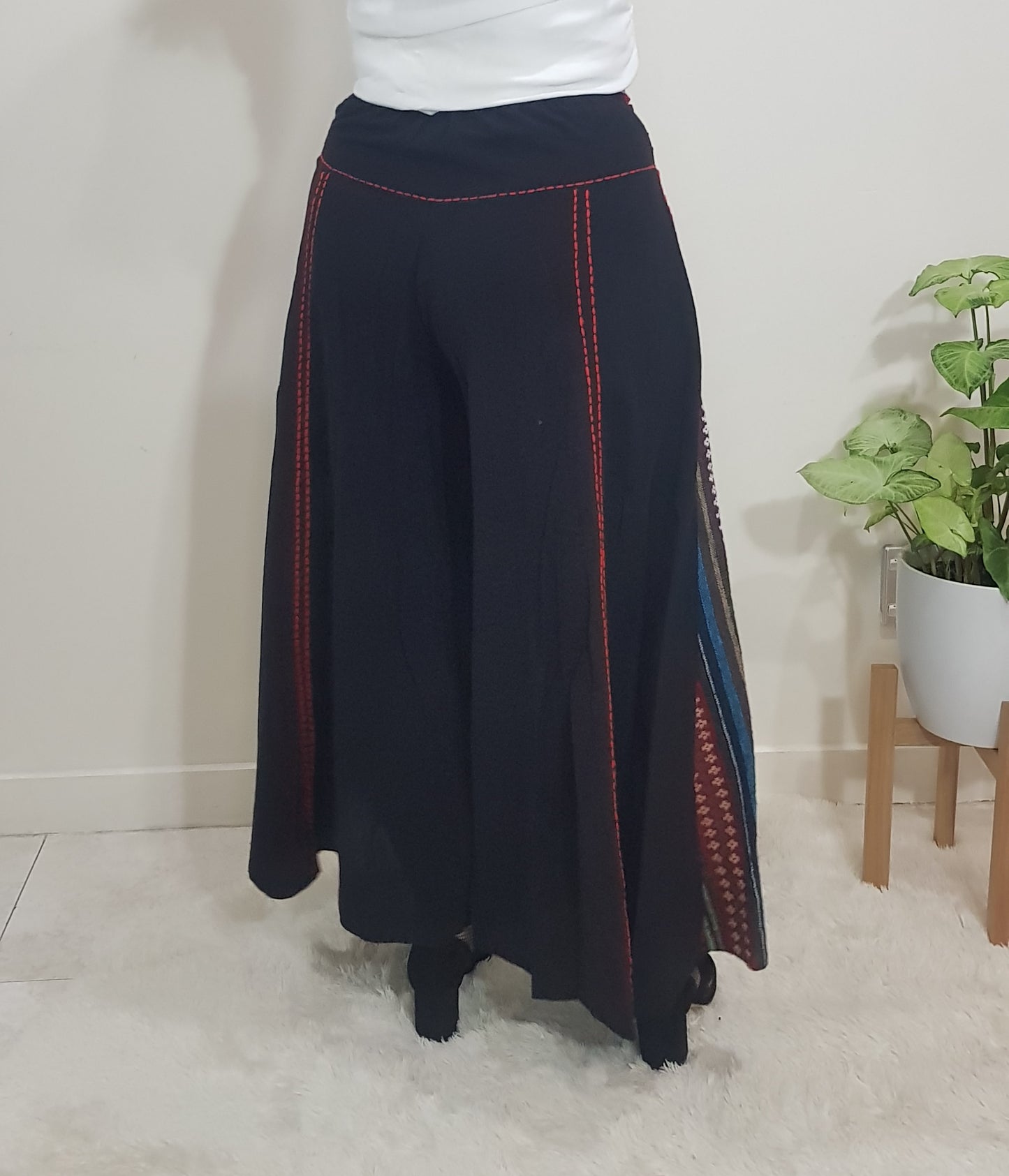 Artisanal Pants - Peruvian palazzo pants Hippie style trousers