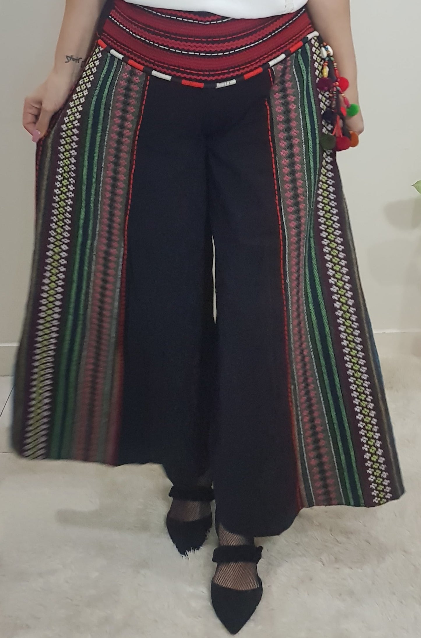 Artisanal Pants - Peruvian palazzo pants Hippie style trousers