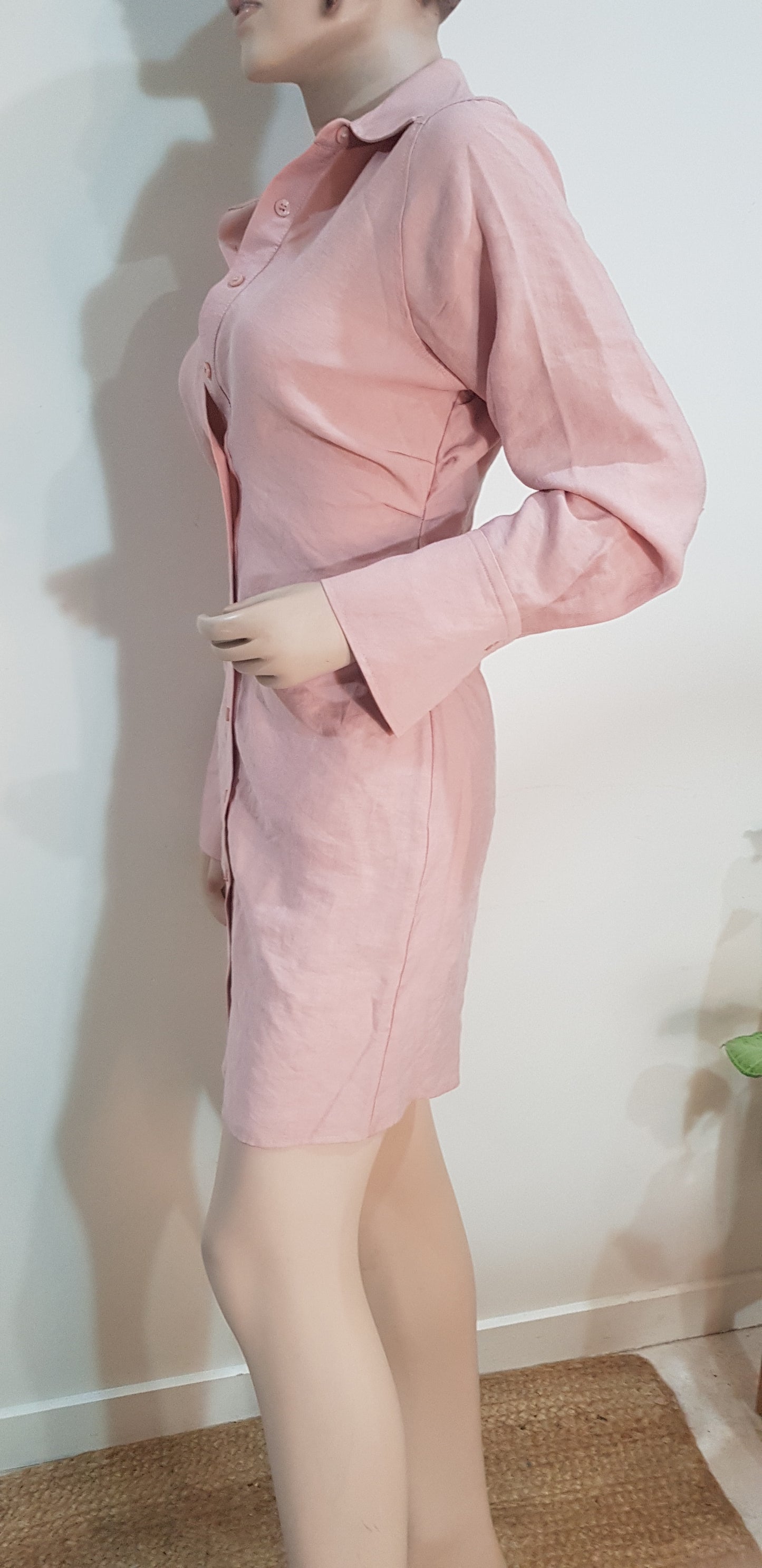 Zara Mini Dress With Gathering - Buy Preloved Dress - Used Dress