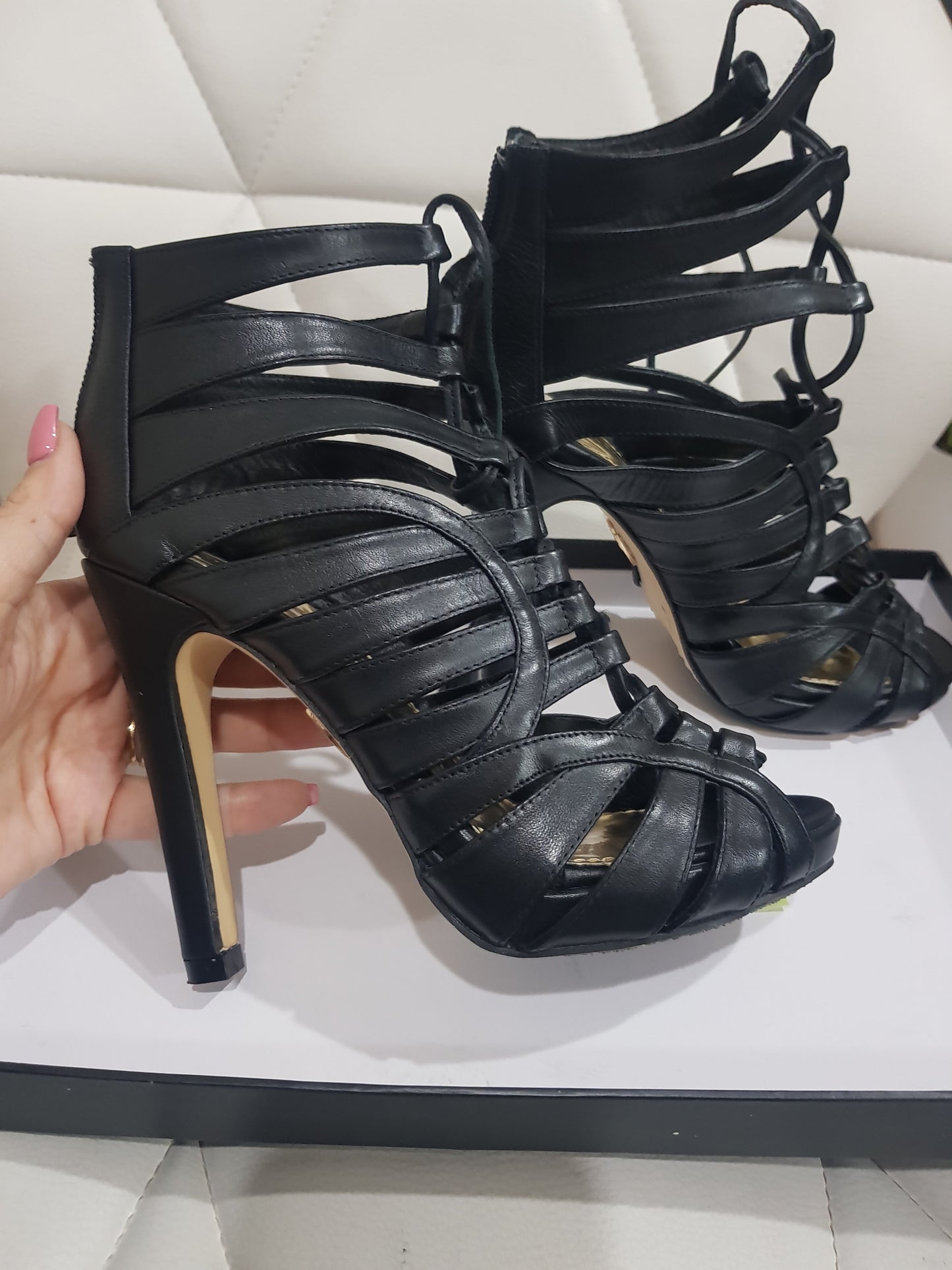 Sleek and Stylish Mi Piaci Randilyn High Heeled Sandals - Excellent Preloved Condition - Size 35