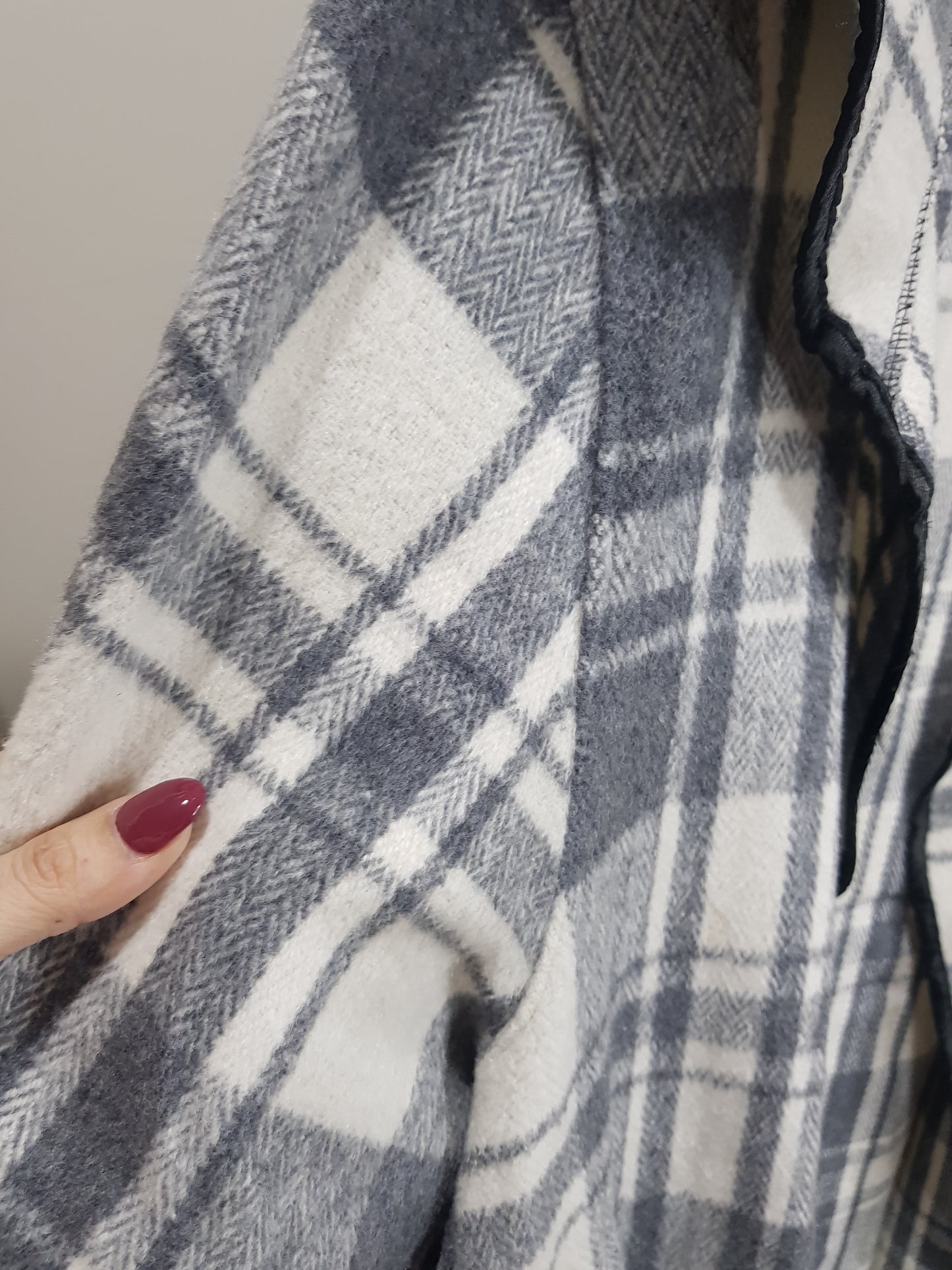 Lovely Plaid Coat - Poncho style