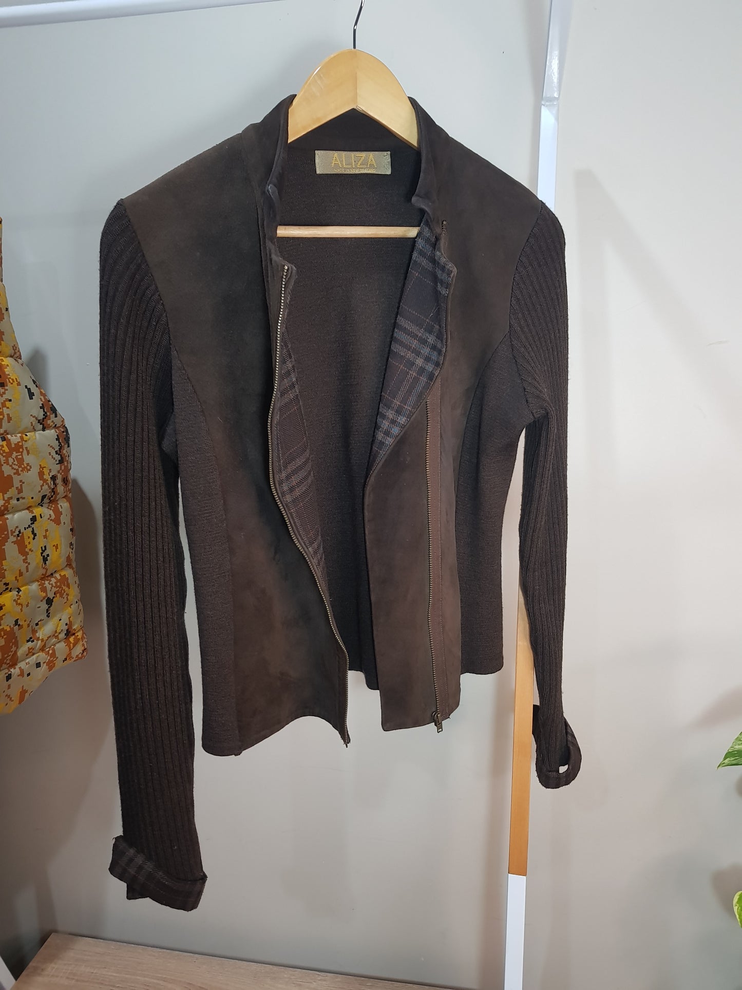 Beautiful Vintage suede & wool Jacket