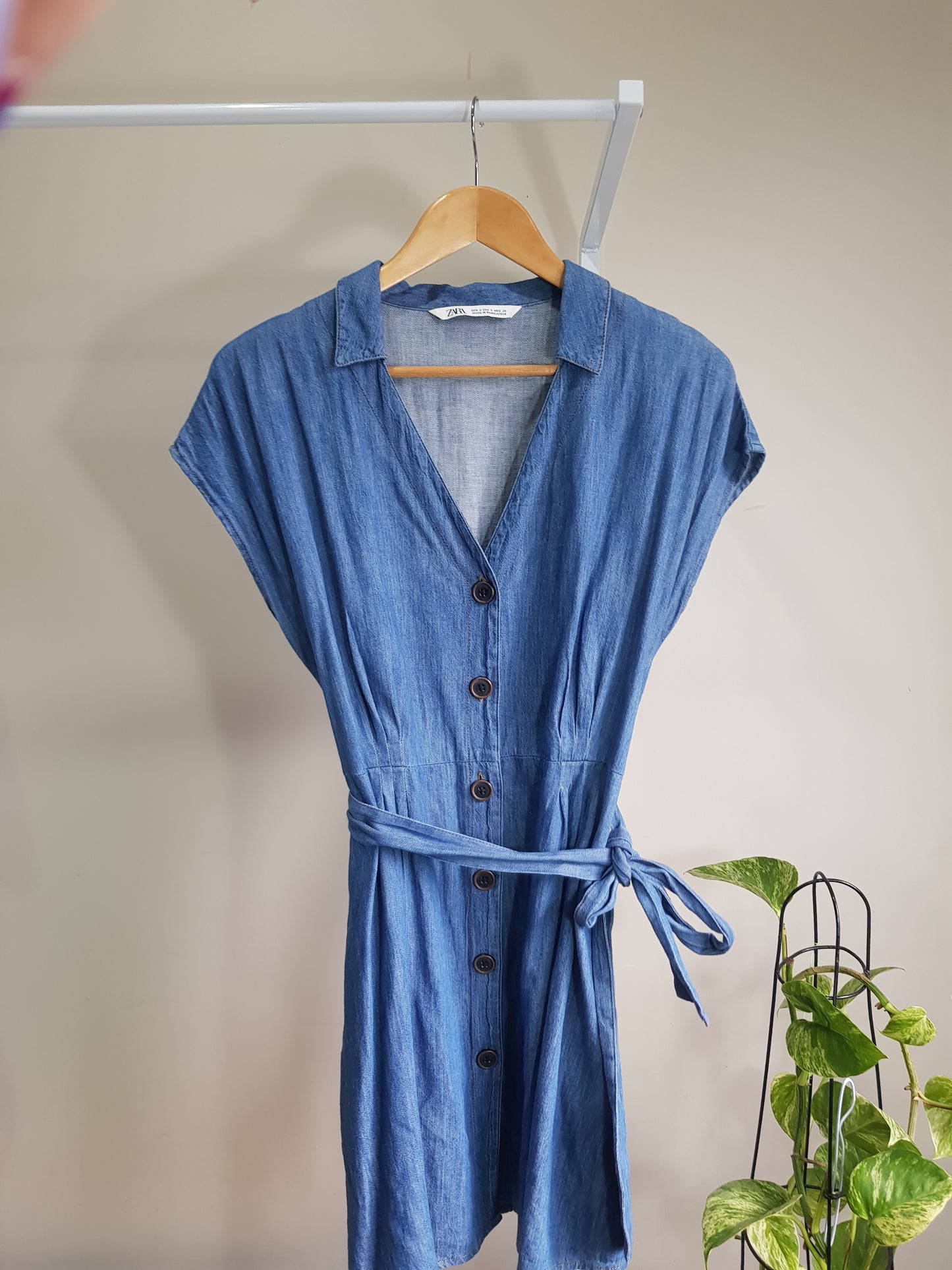 Blue Denim Zara dress. Size small.