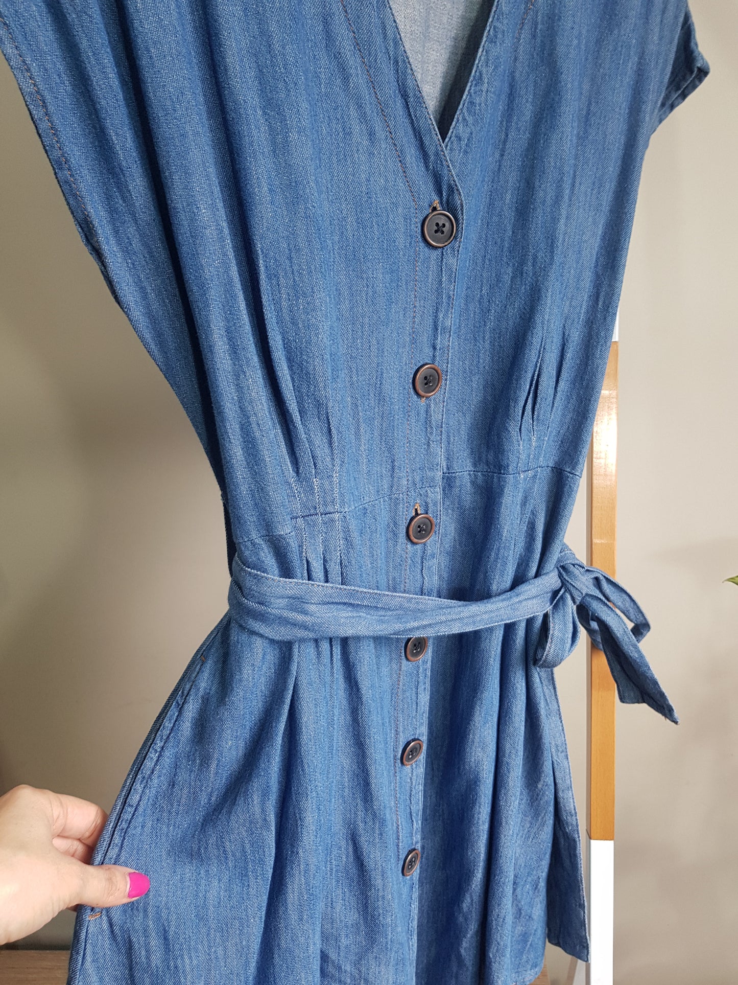 Blue Denim Zara dress. Size small.