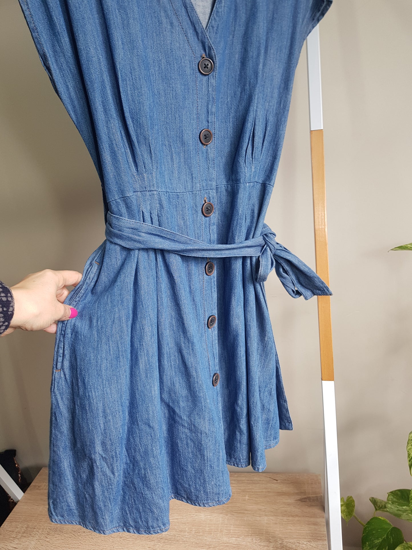 Blue Denim Zara dress. Size small.