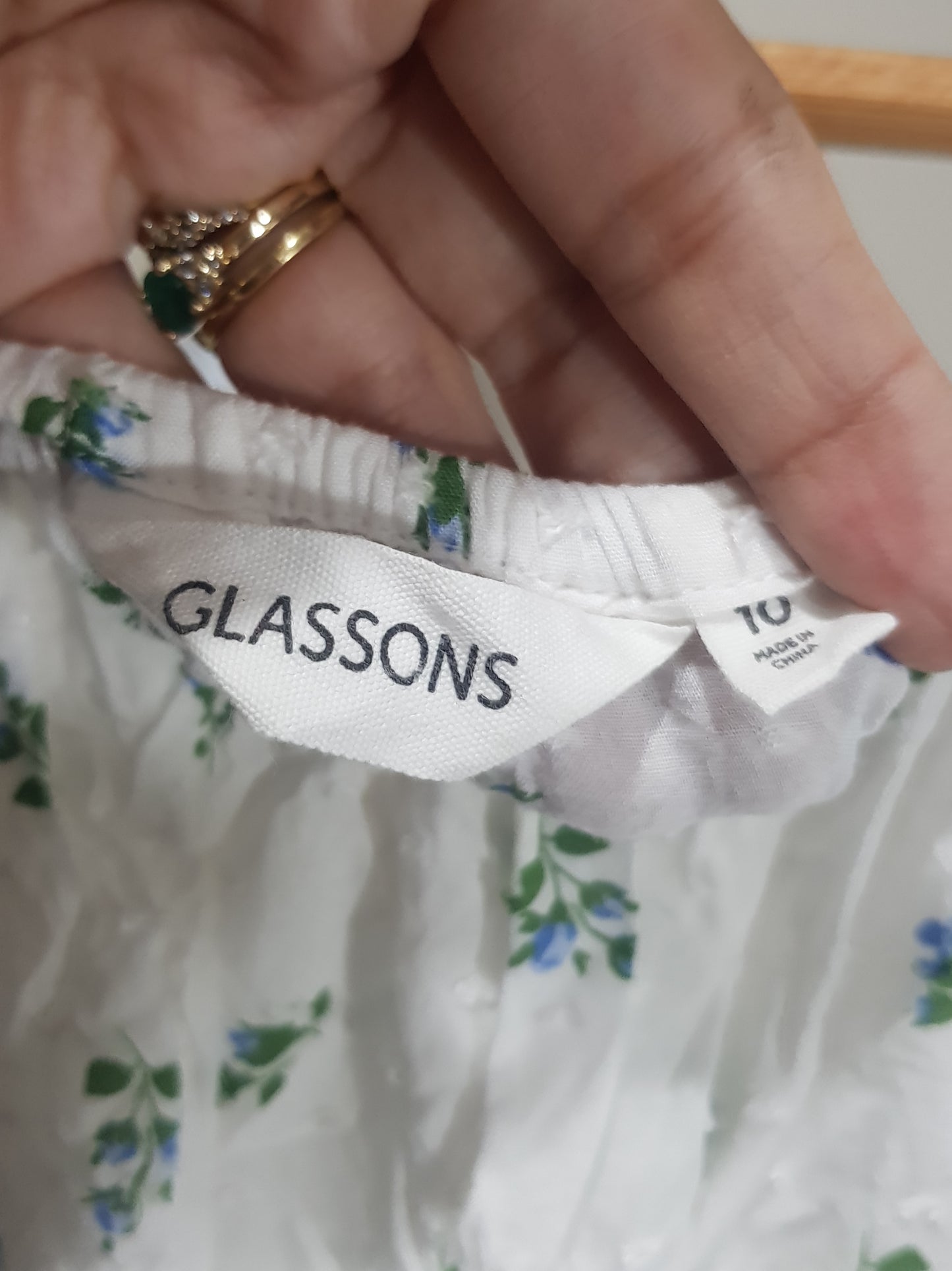 Floral Glasson Top