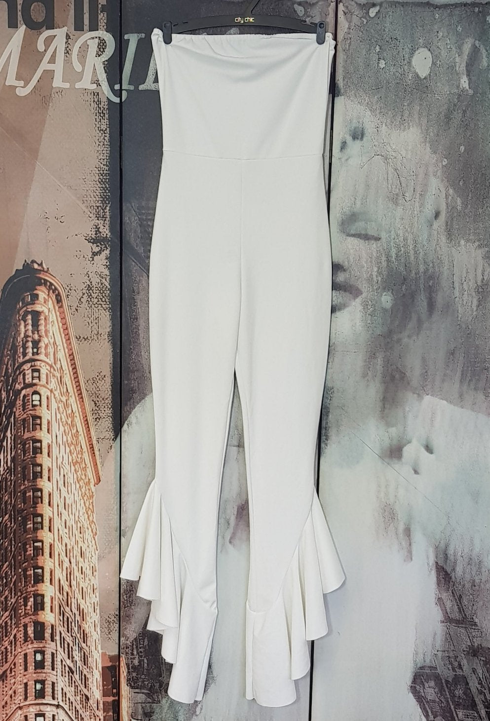 Lovely white flare style Jumpsuit - Spanish vibe