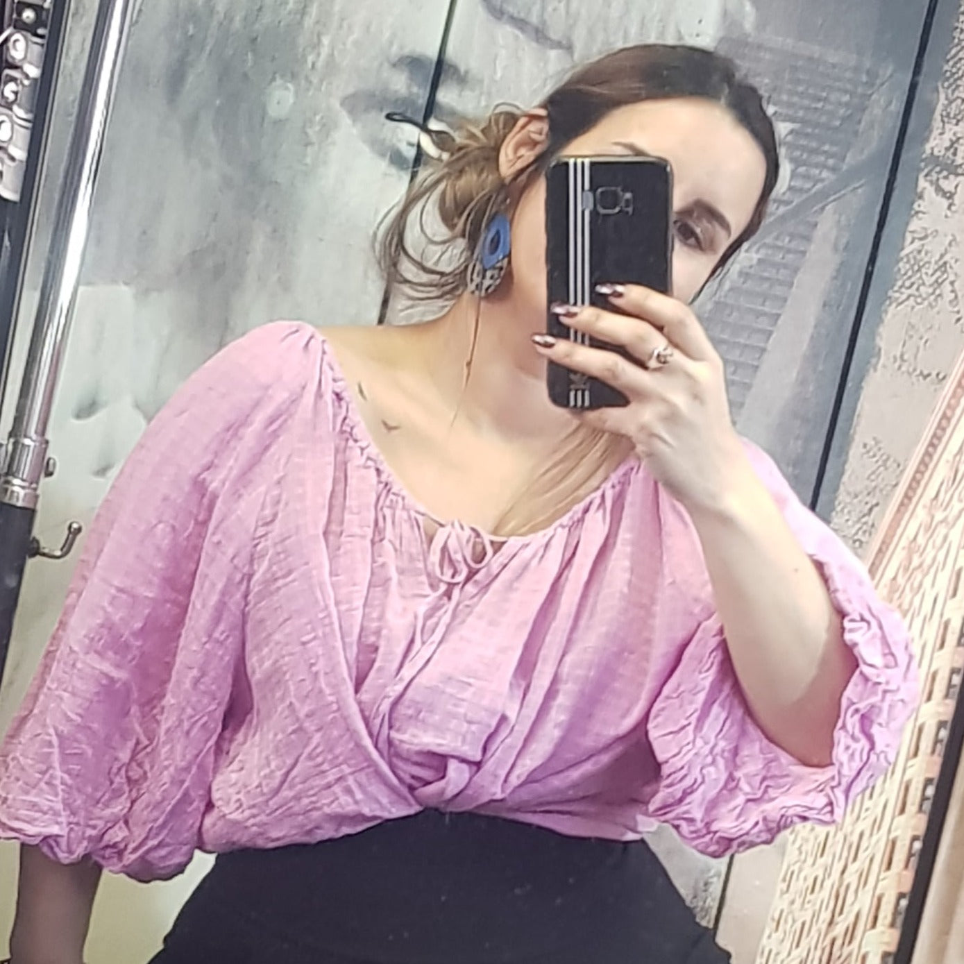 Plus size Grace hill pink top