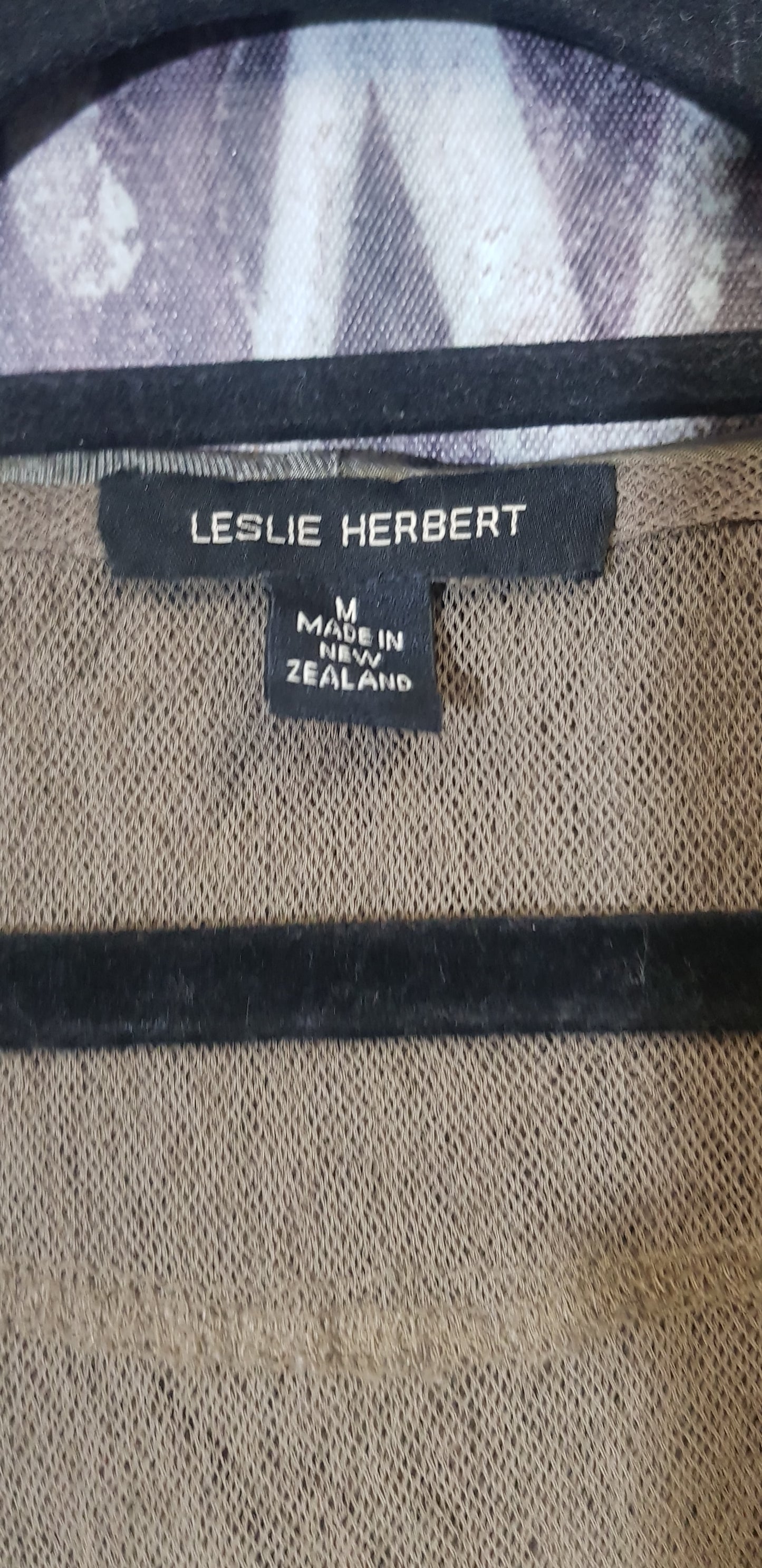 Mesh Elegance: Leslie Herbert Parka Coat - Second Hand Find