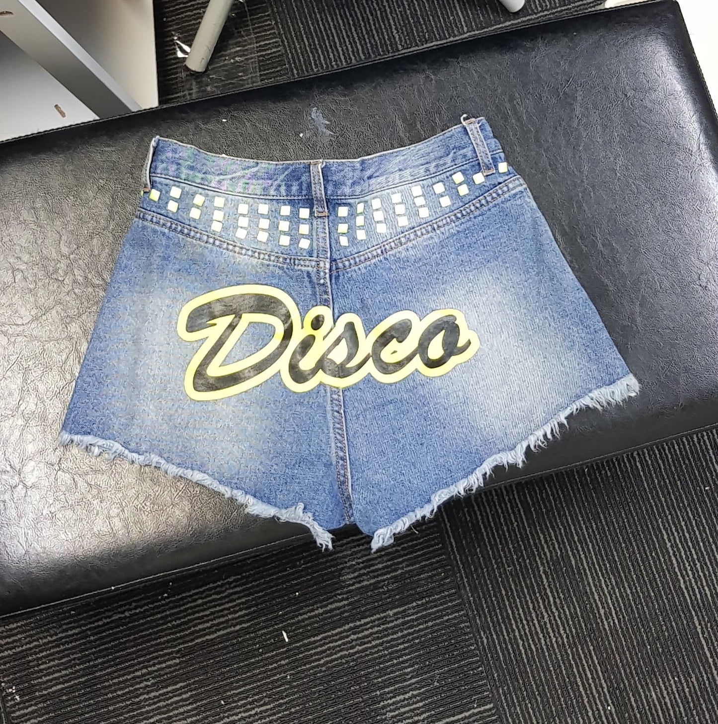 Denim Disco Shorts - Retro style shorts