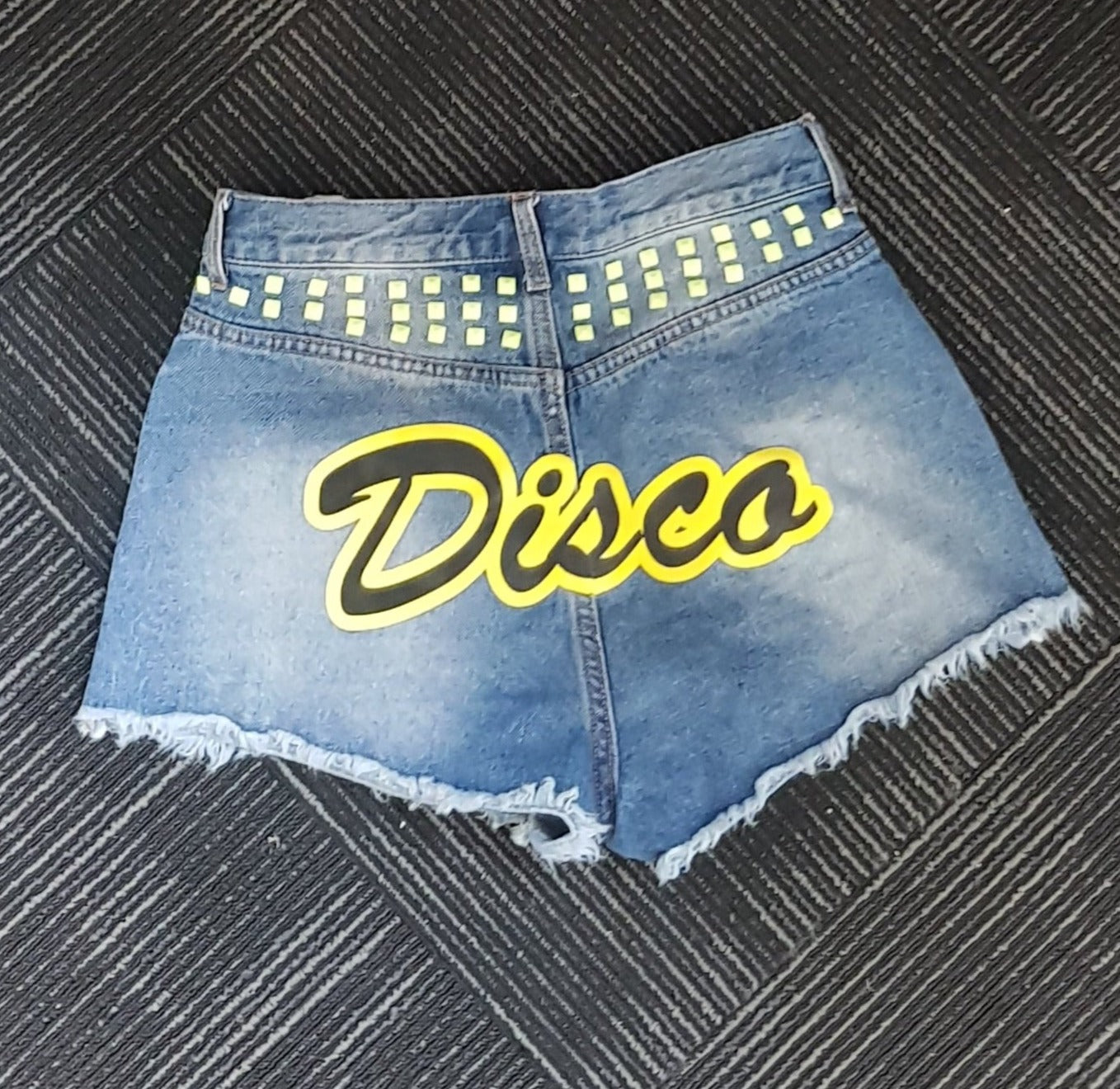 Denim Disco Shorts - Retro style shorts