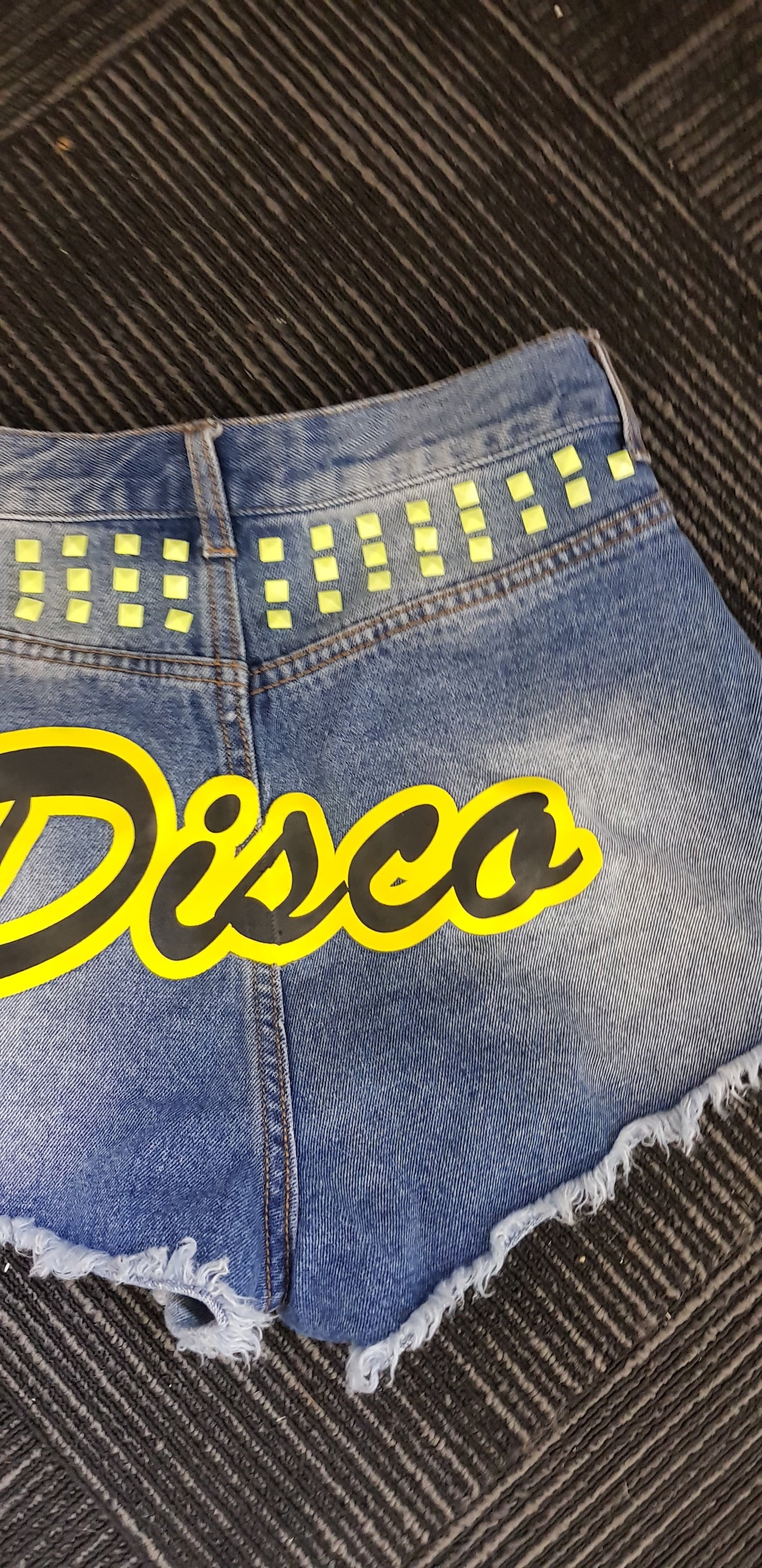 Denim Disco Shorts - Retro style shorts