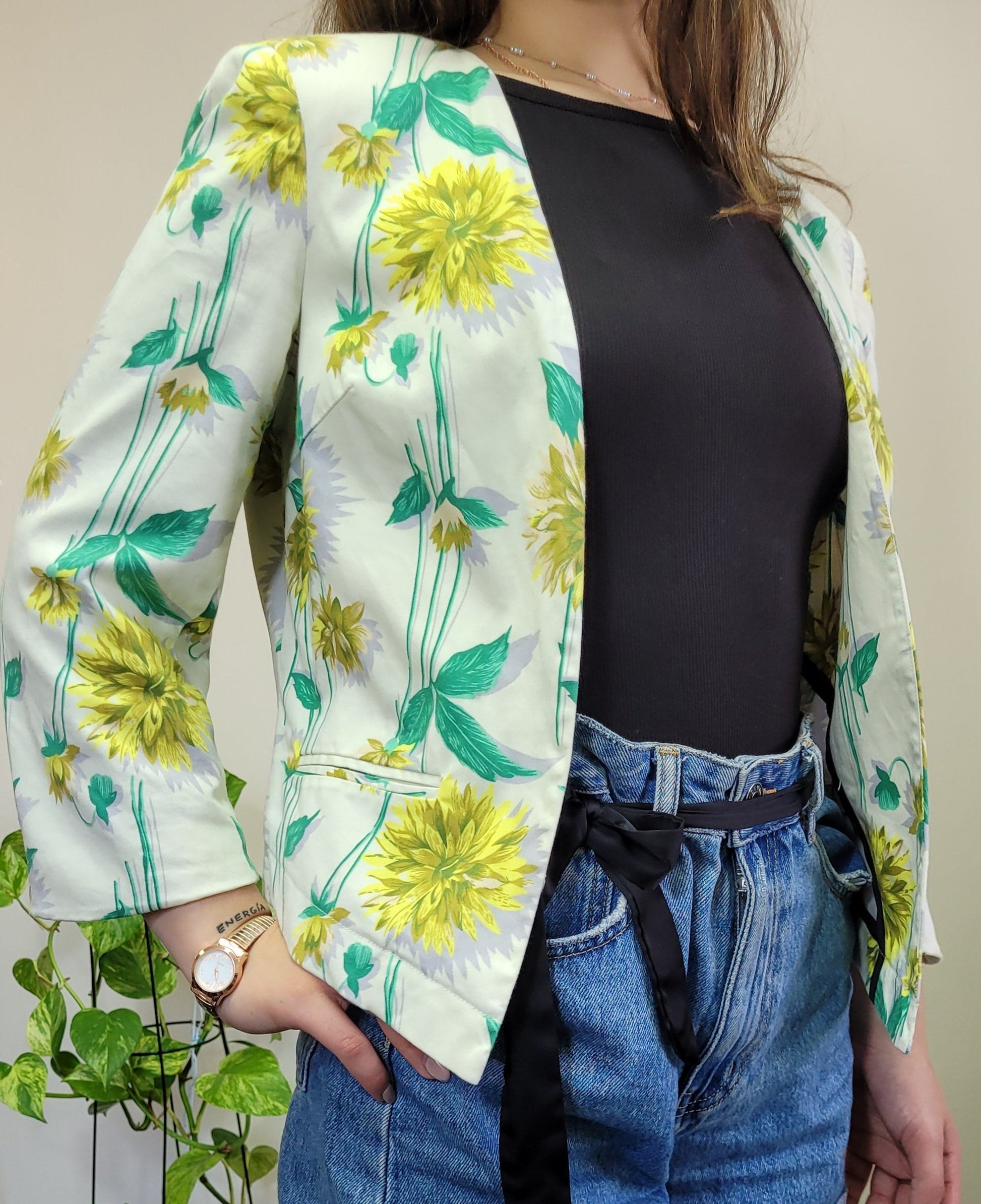 floral  jacket 