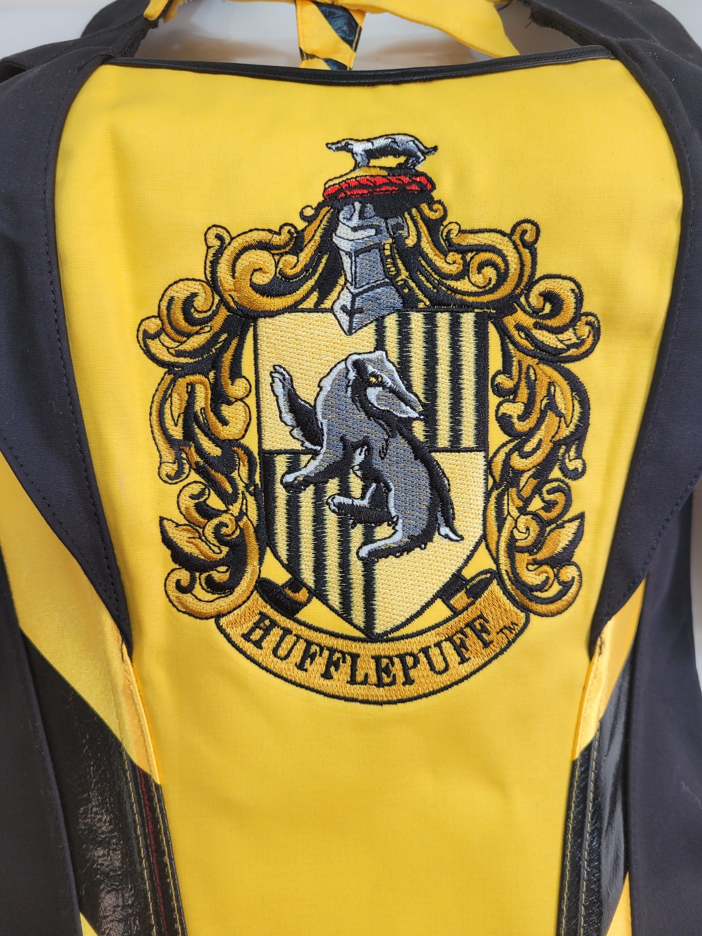 Hufflepuff Detachable Tie Twill Harry Potter Corset - Size S-M, New with Tags