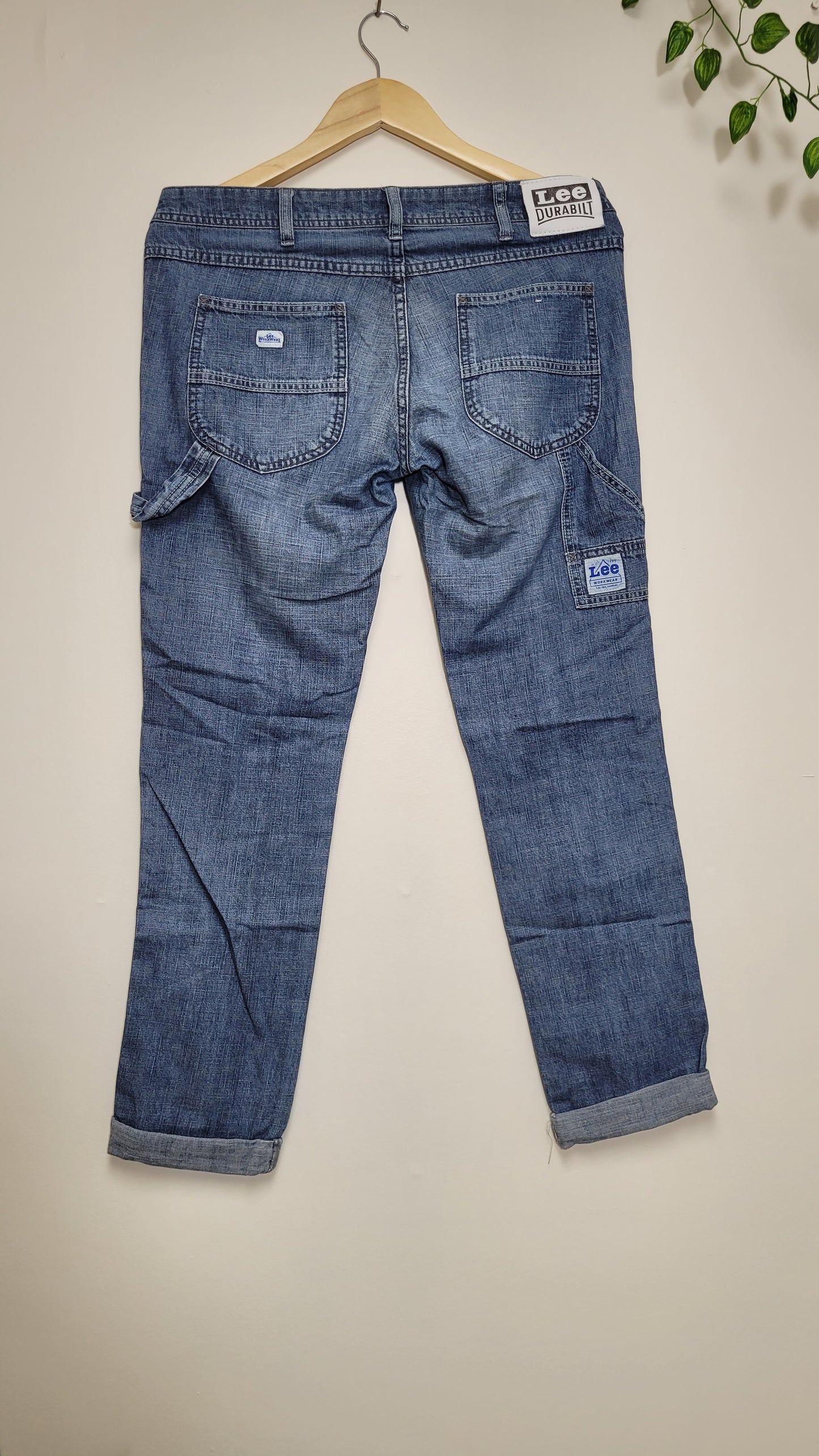 Low rise Cargo style Lee denim