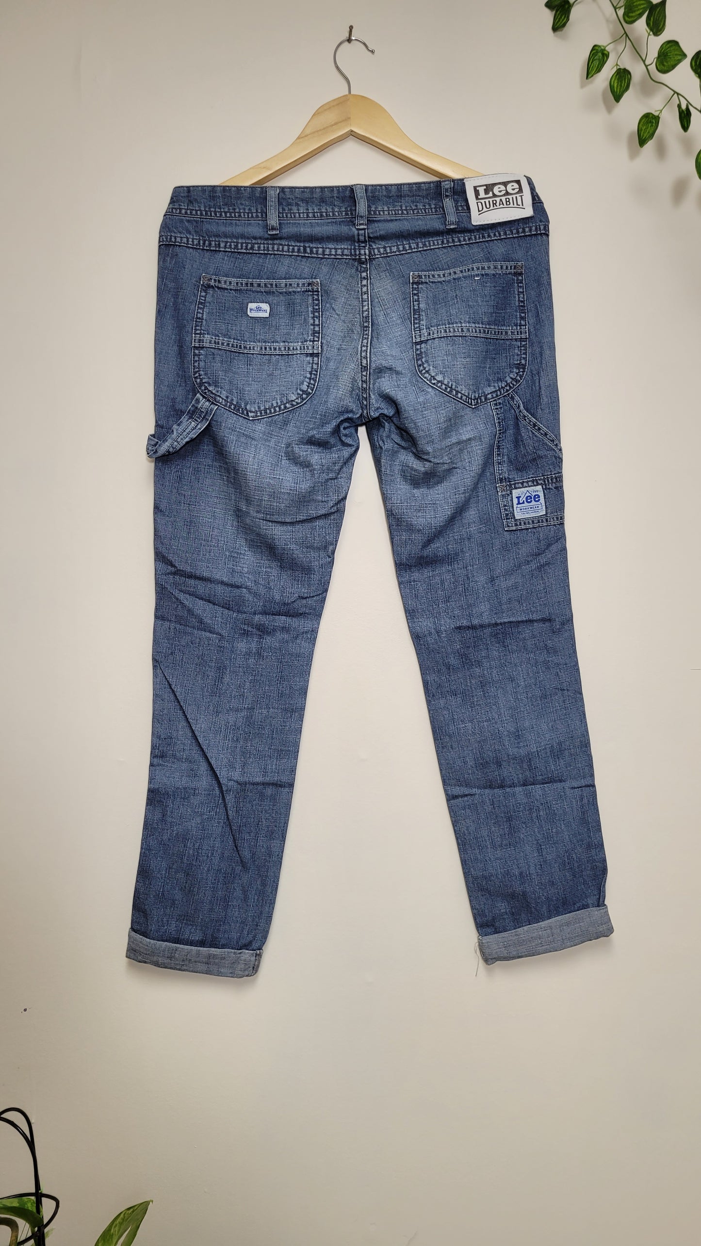 Low rise Cargo style Lee denim