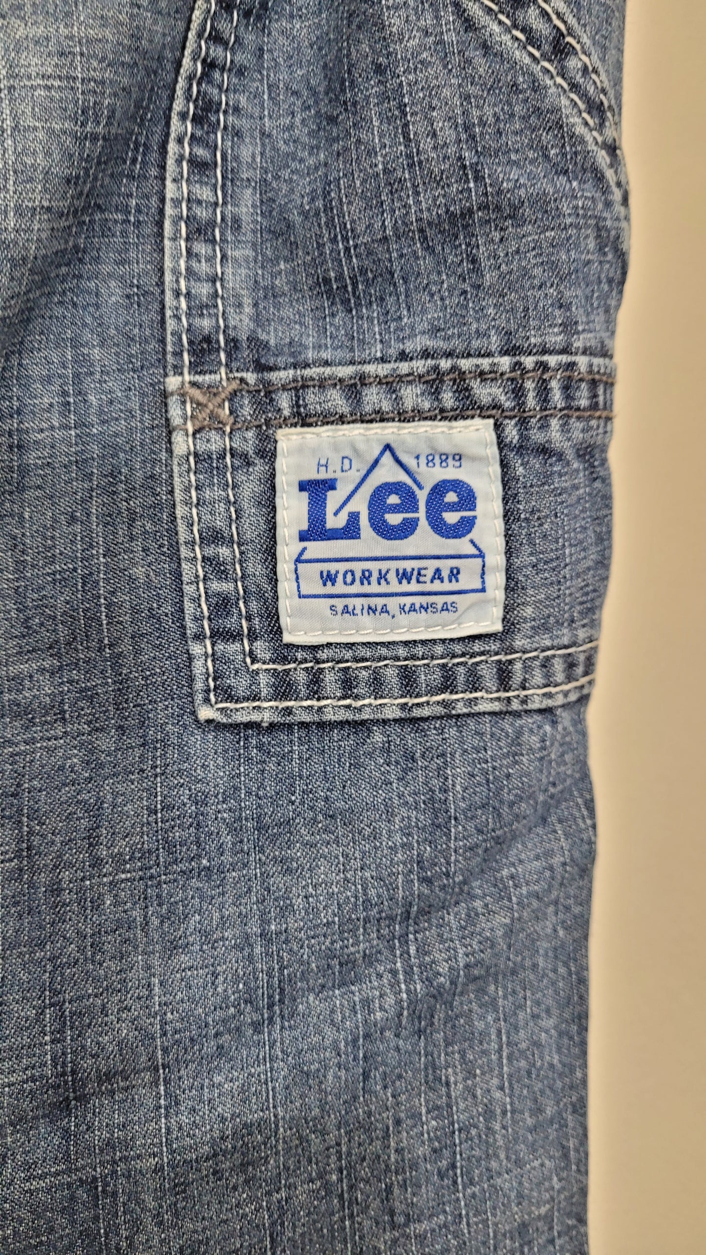 Low rise Cargo style Lee denim