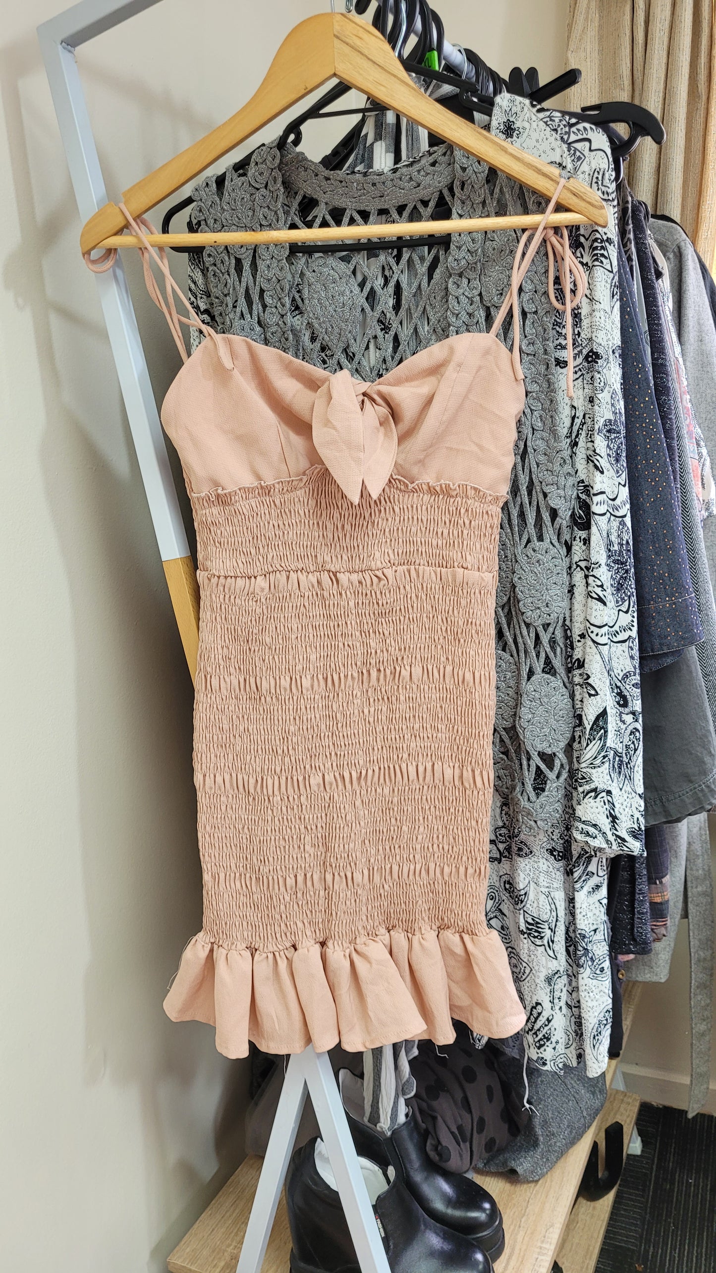 Dusty Pink Mini Dress