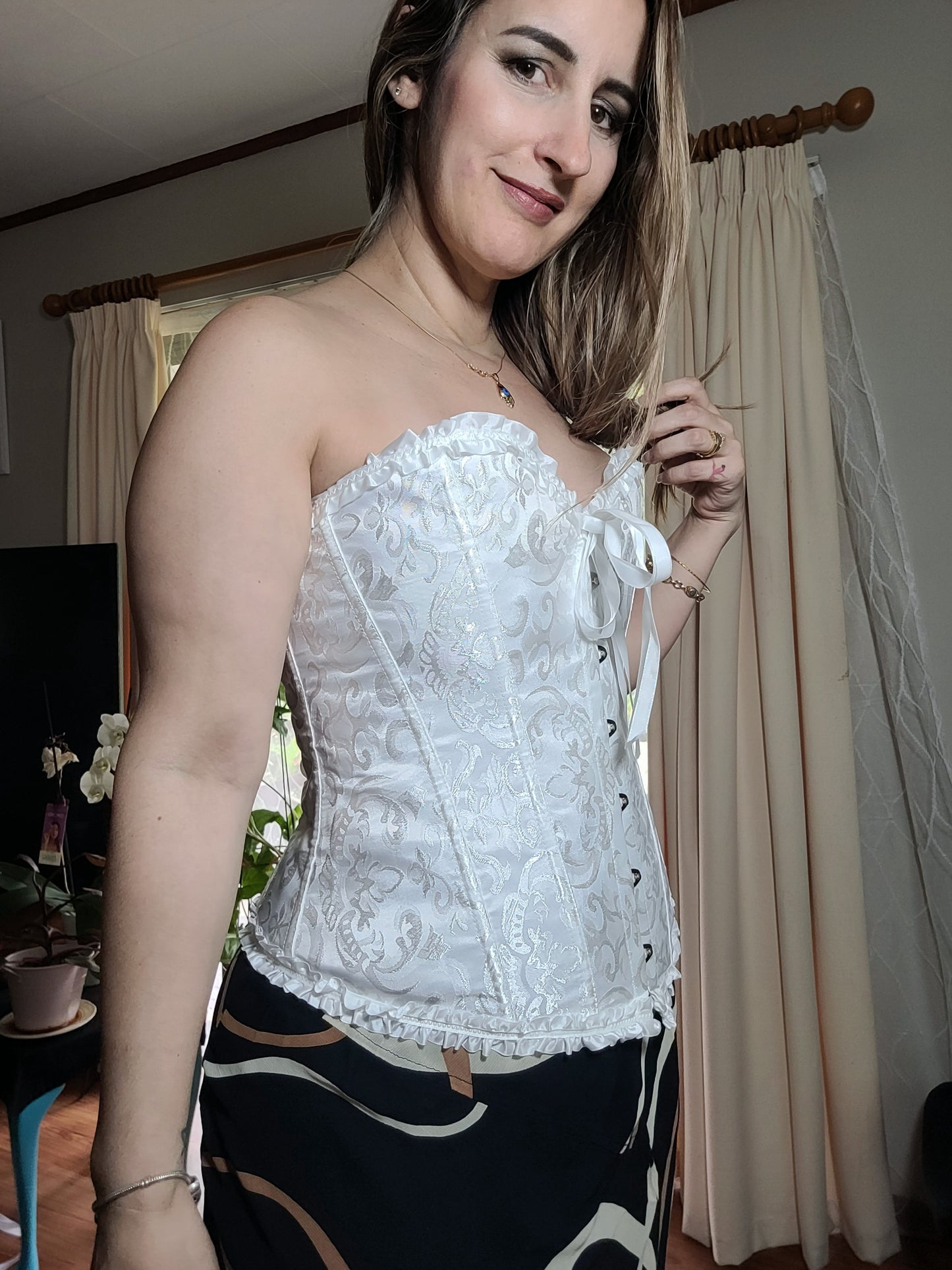 Lovely white corset