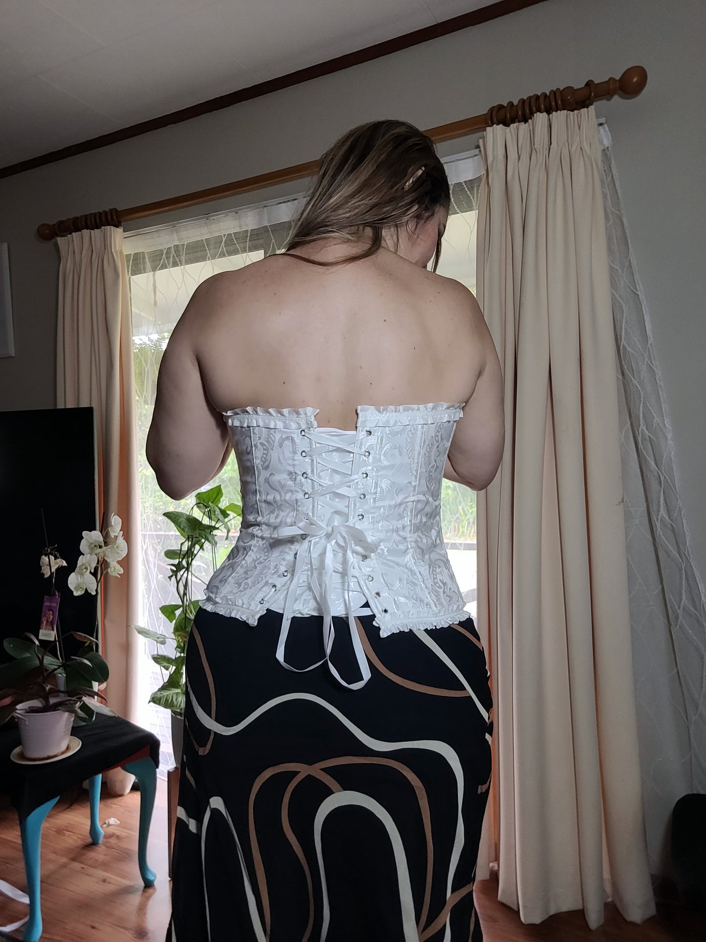 Lovely white corset