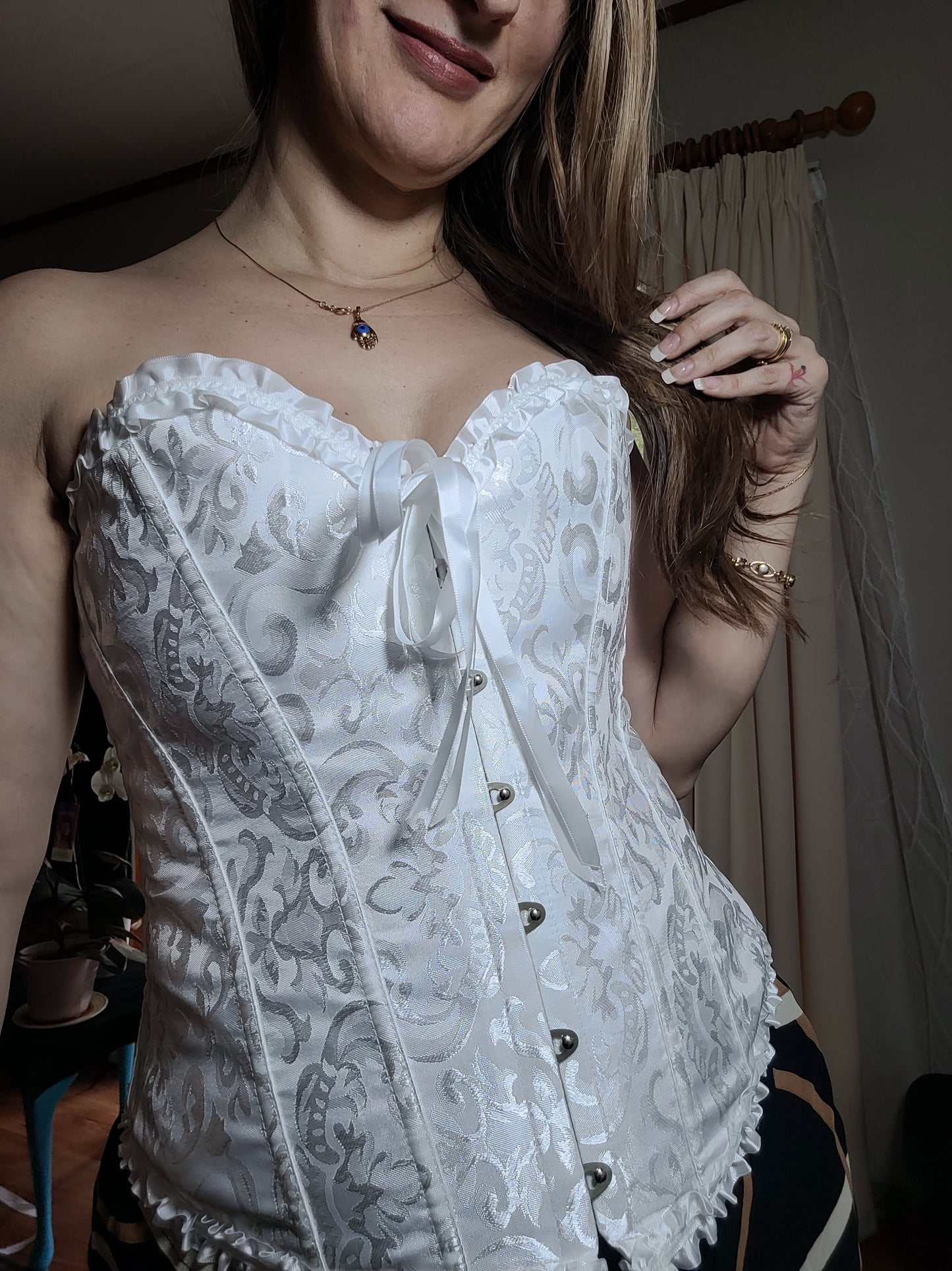 Lovely white corset