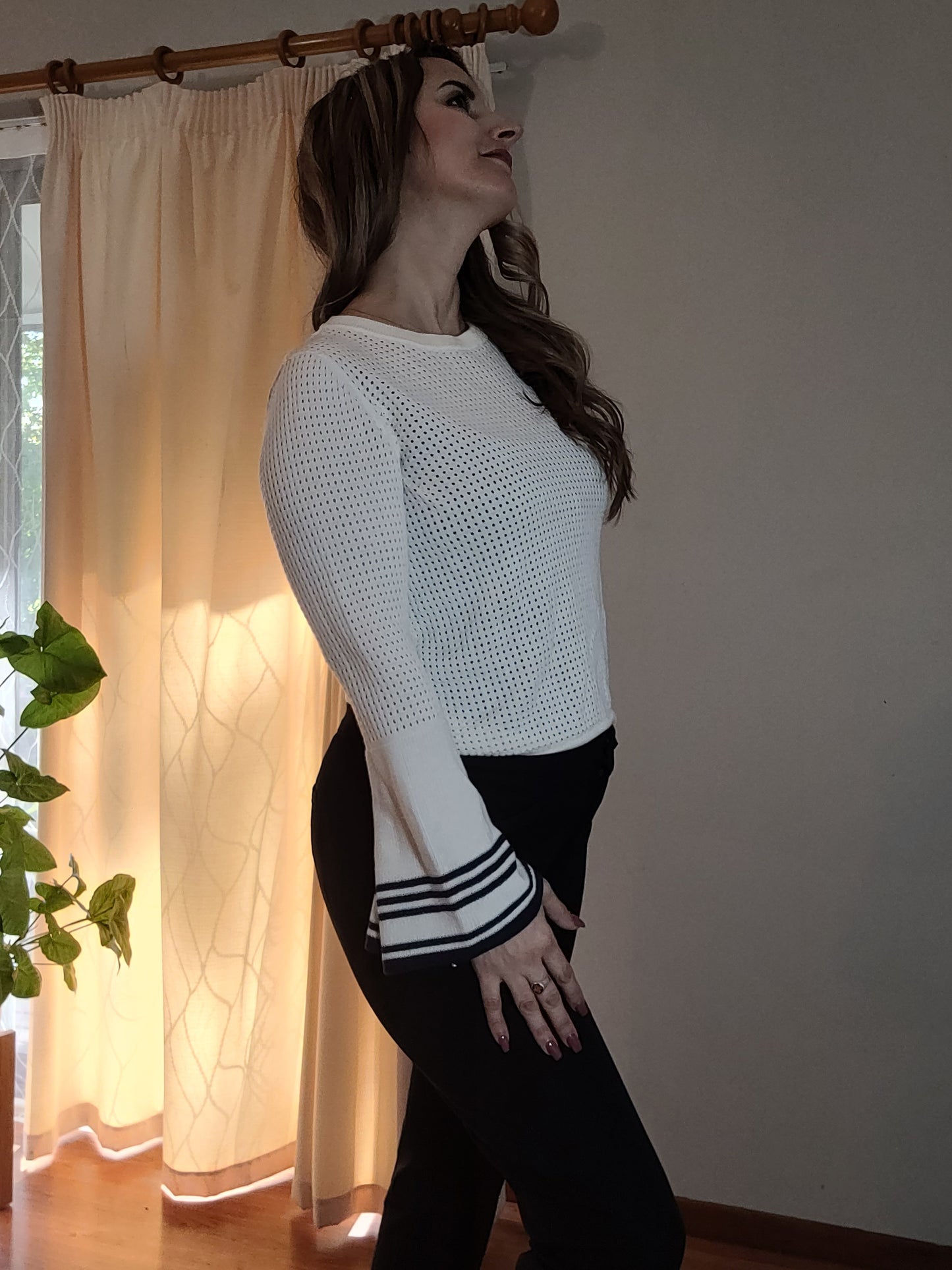 Bell sleeve sweater