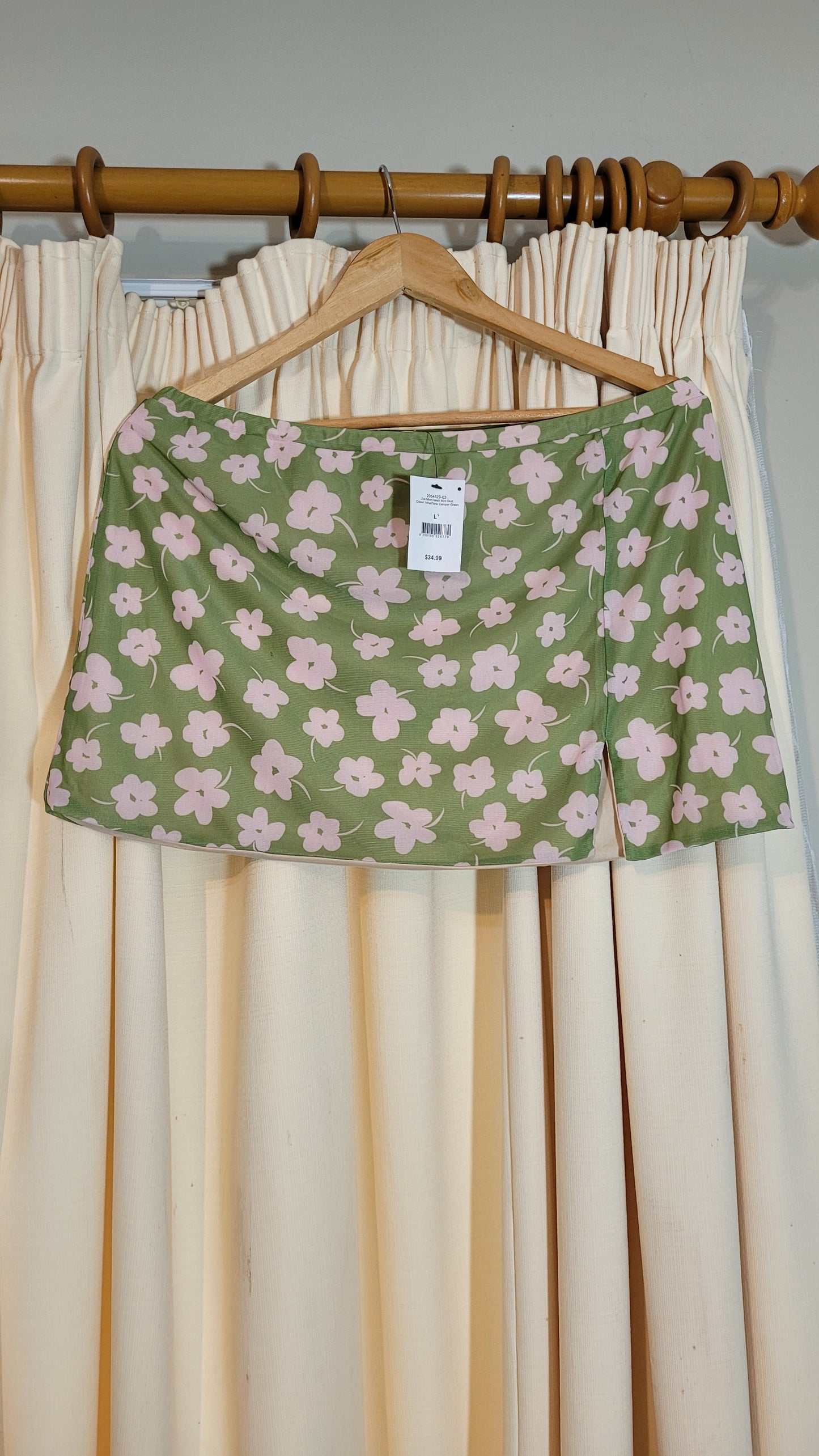 Mesh retro style mini Skirt Cotton On Skirt 'ZOE' in Light Green