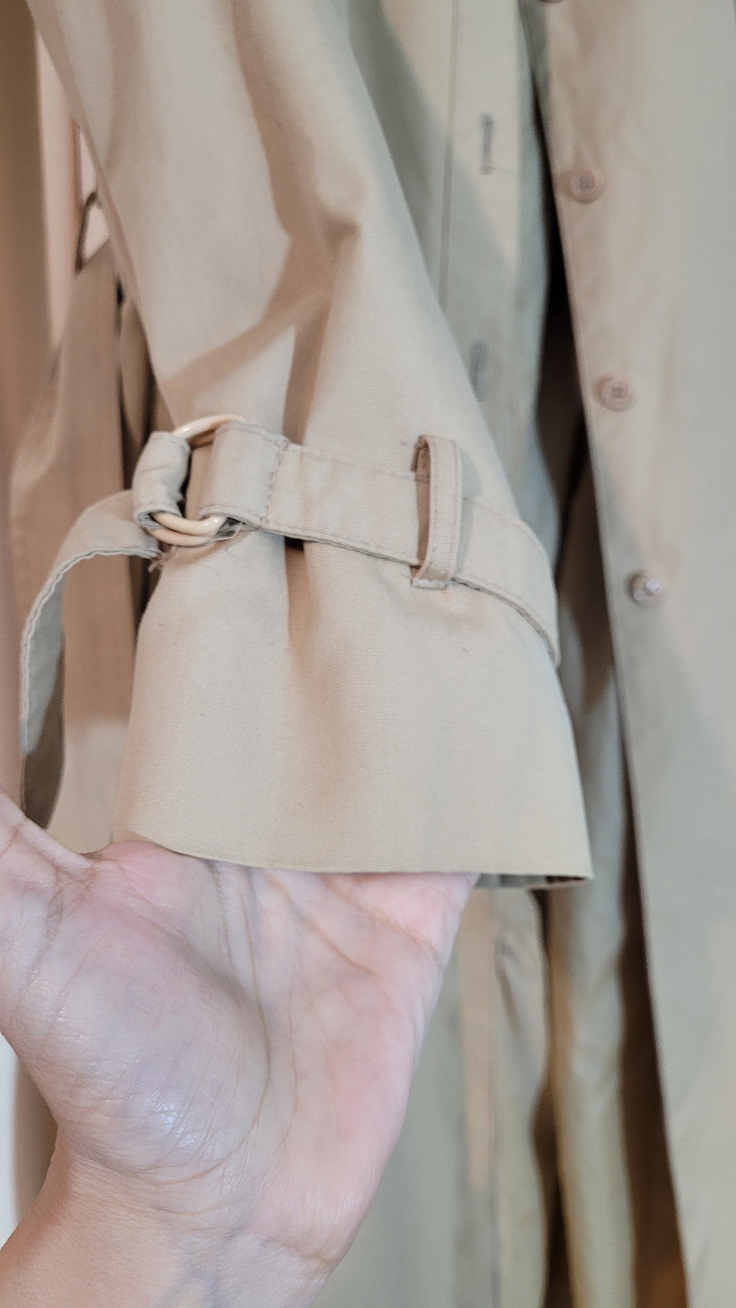 Long Camel Trench Coat for sale - Preloved Trench