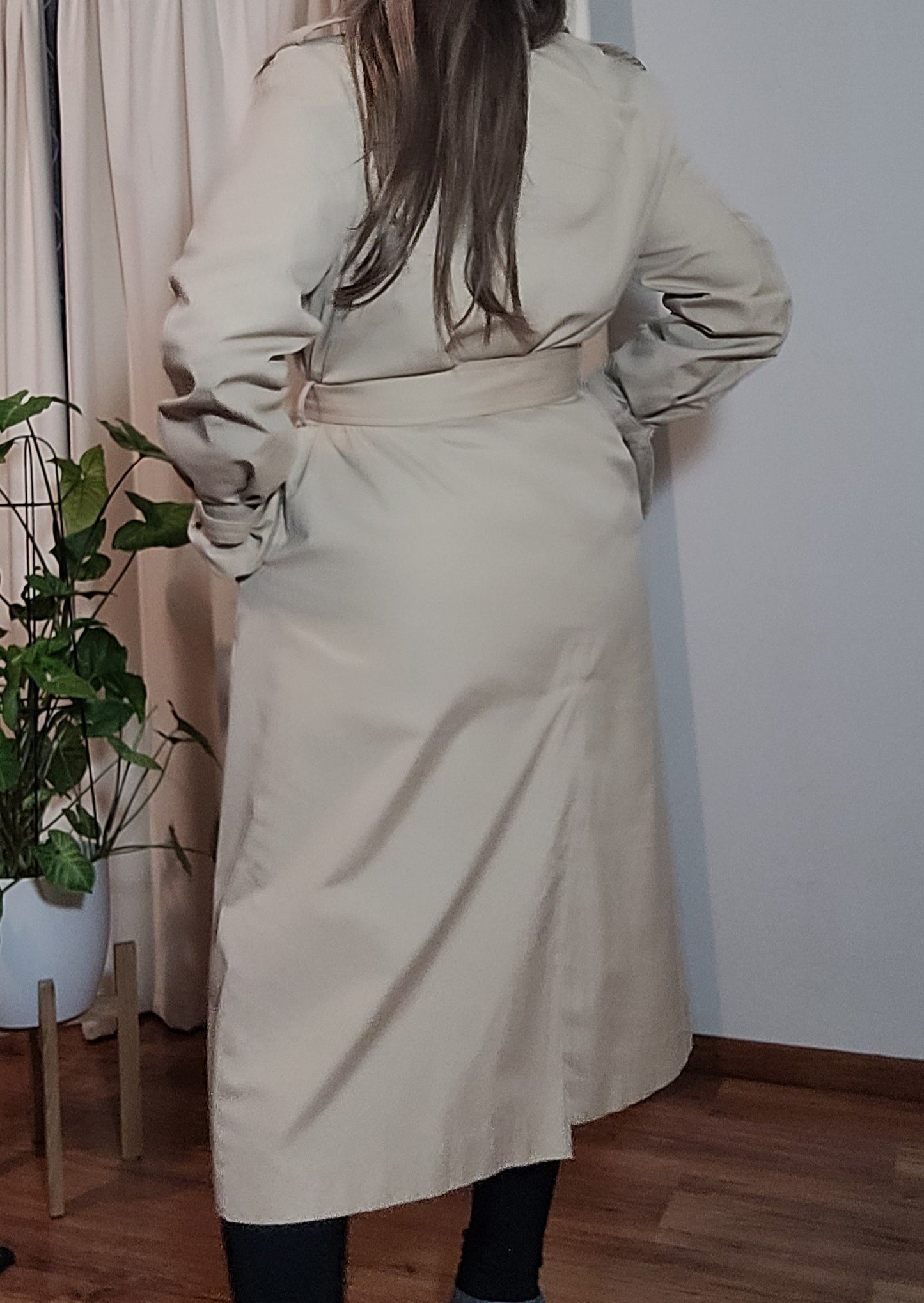 Long Camel Trench Coat for sale - Preloved Trench