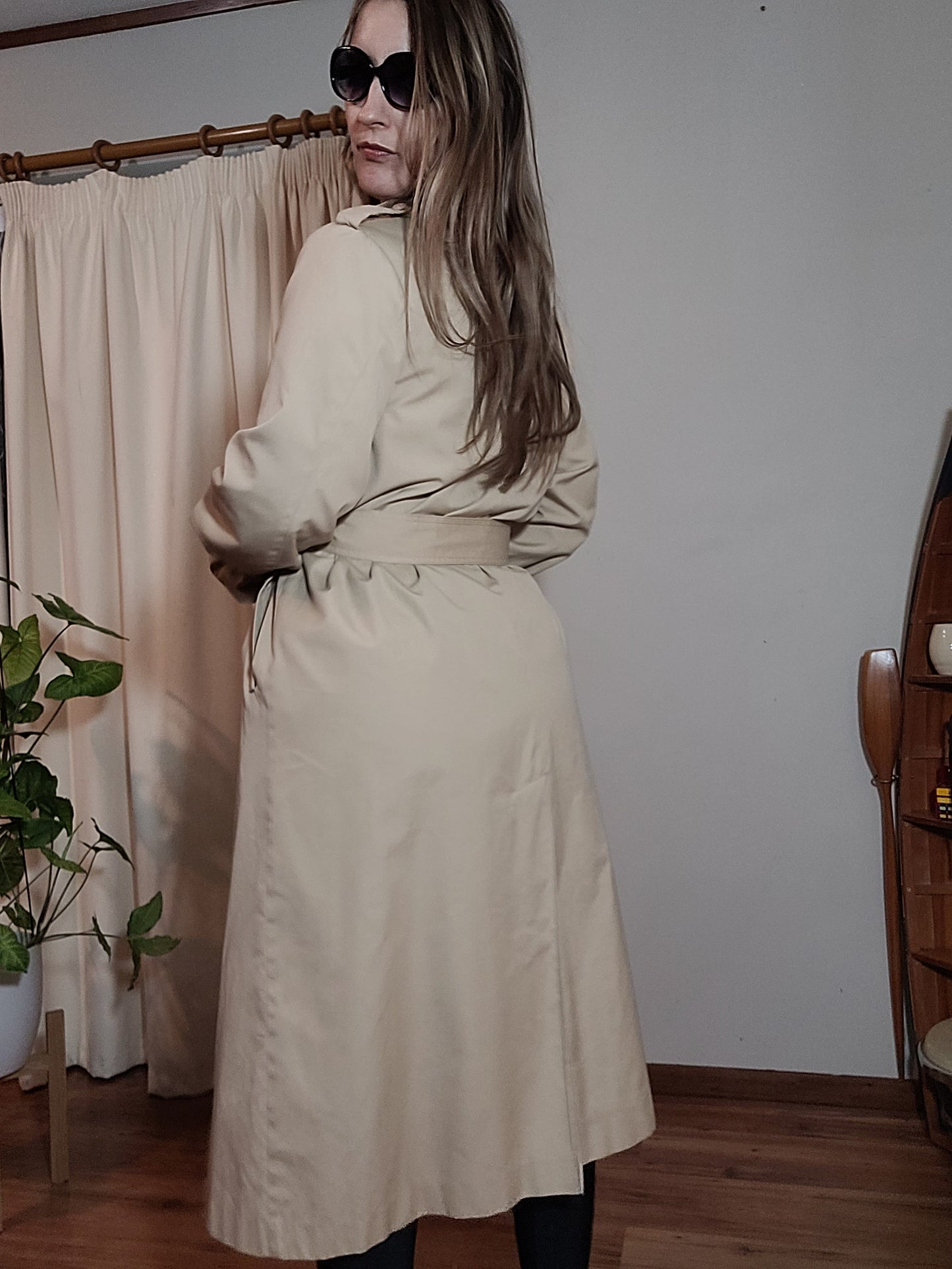 Long Camel Trench Coat for sale - Preloved Trench