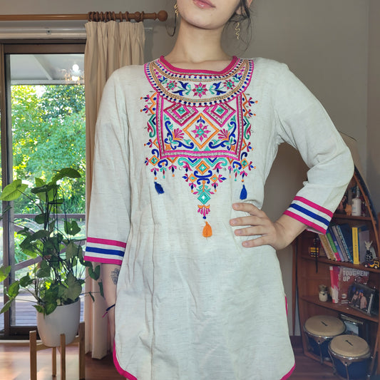 Lovely bohemian embroidery top