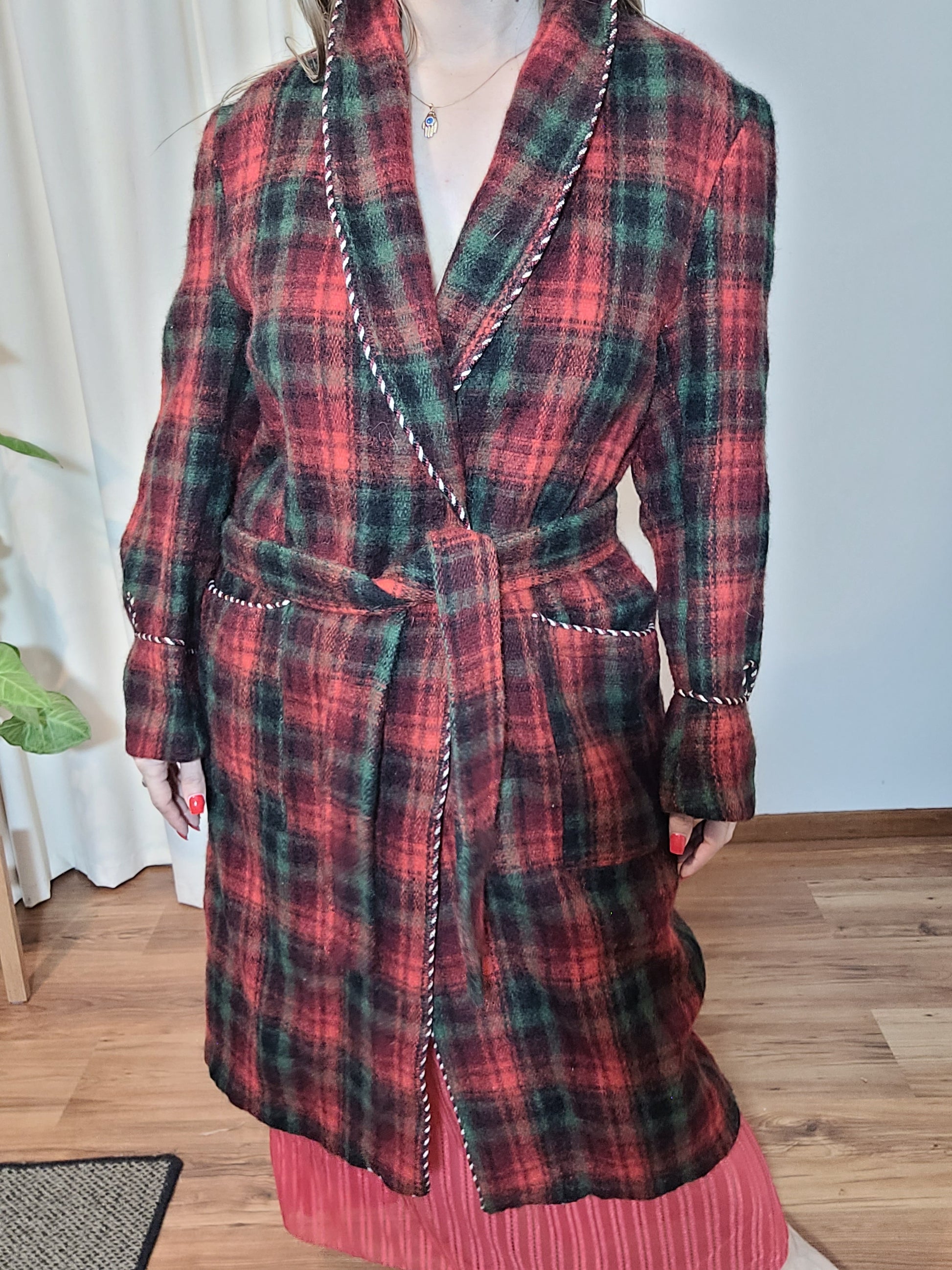 Vintage Wool Robe by Wanganui - Plaid Robe for sale