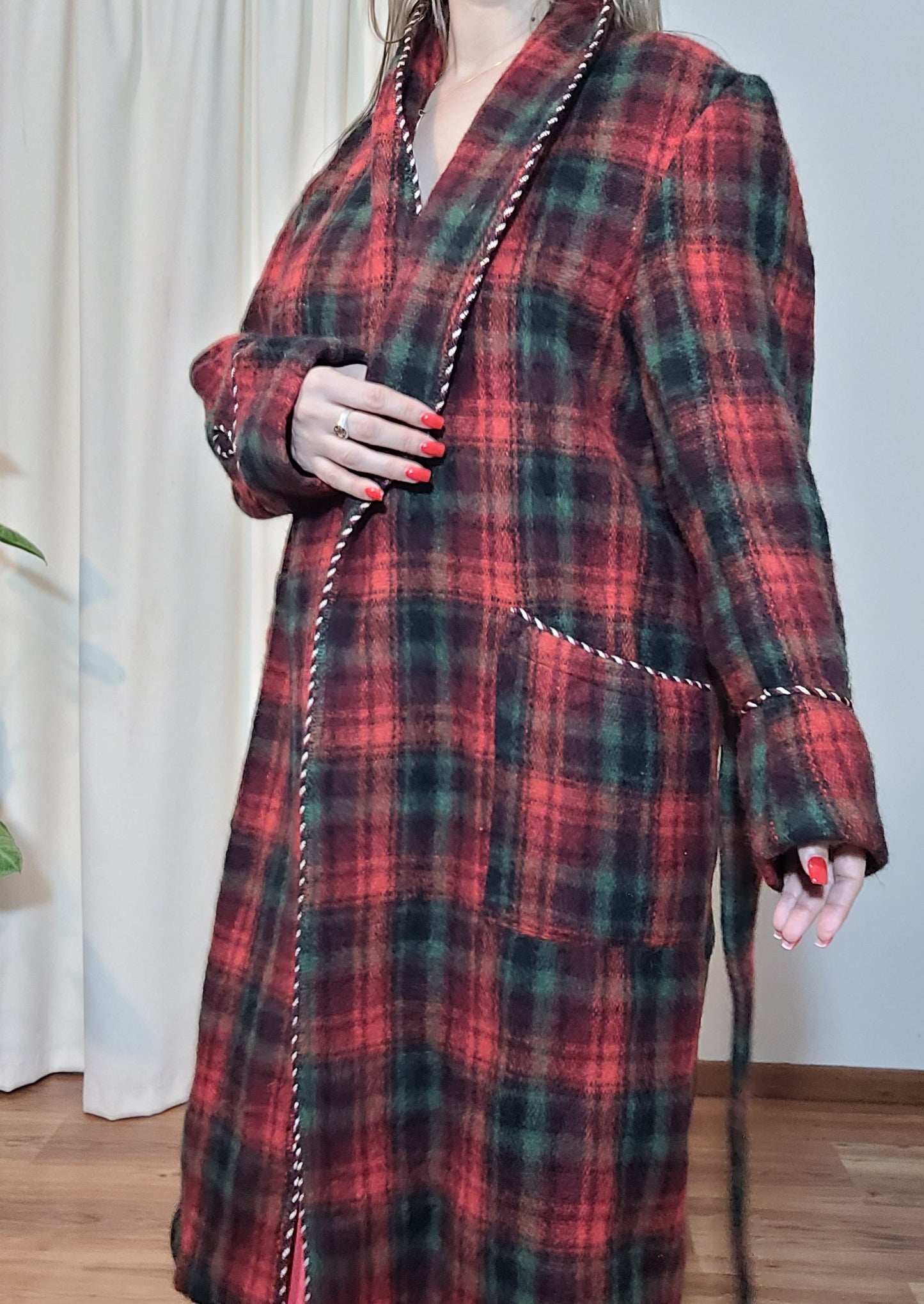 Vintage Wool Robe by Wanganui - Plaid Robe