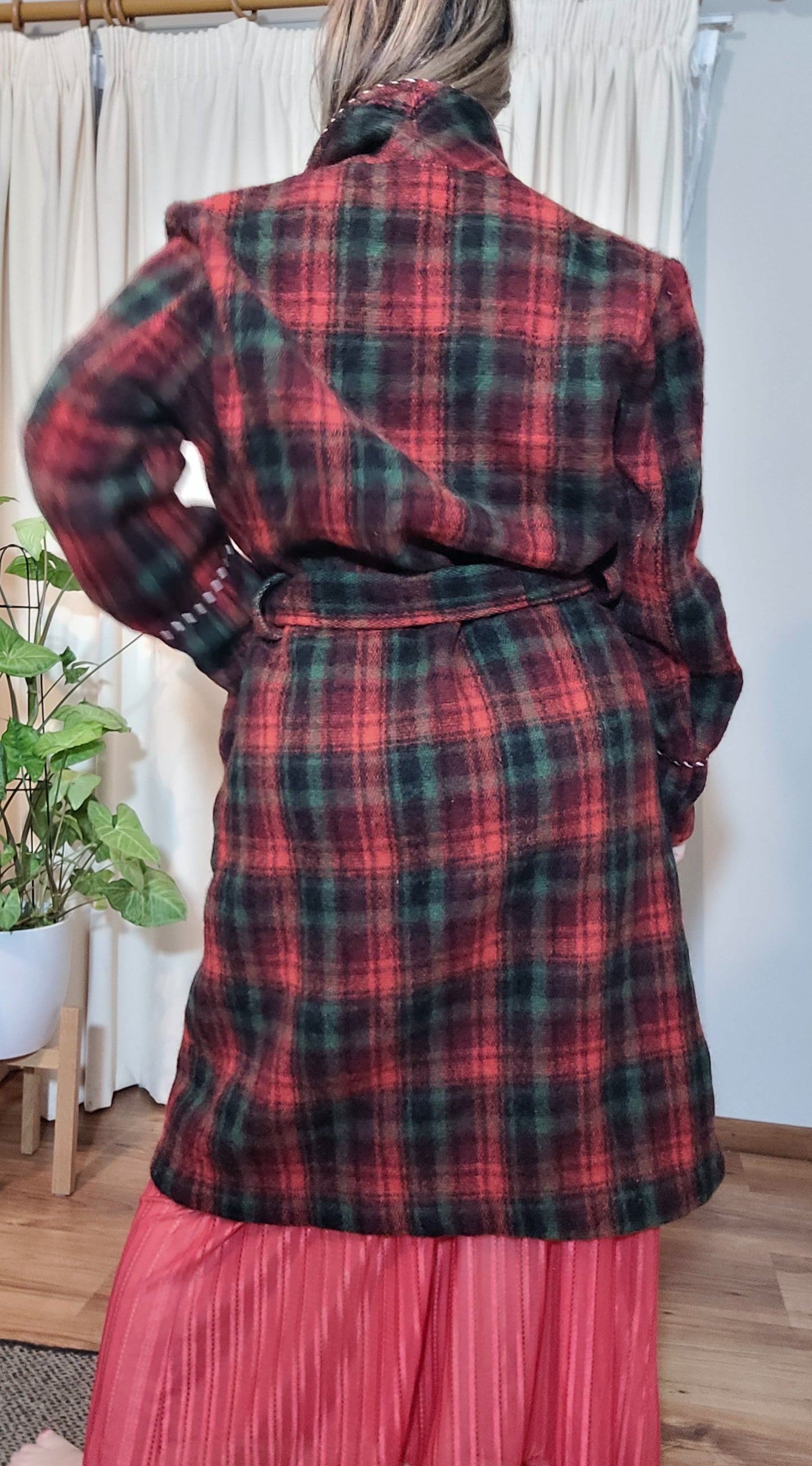 Vintage Wool Robe by Wanganui - Plaid Robe