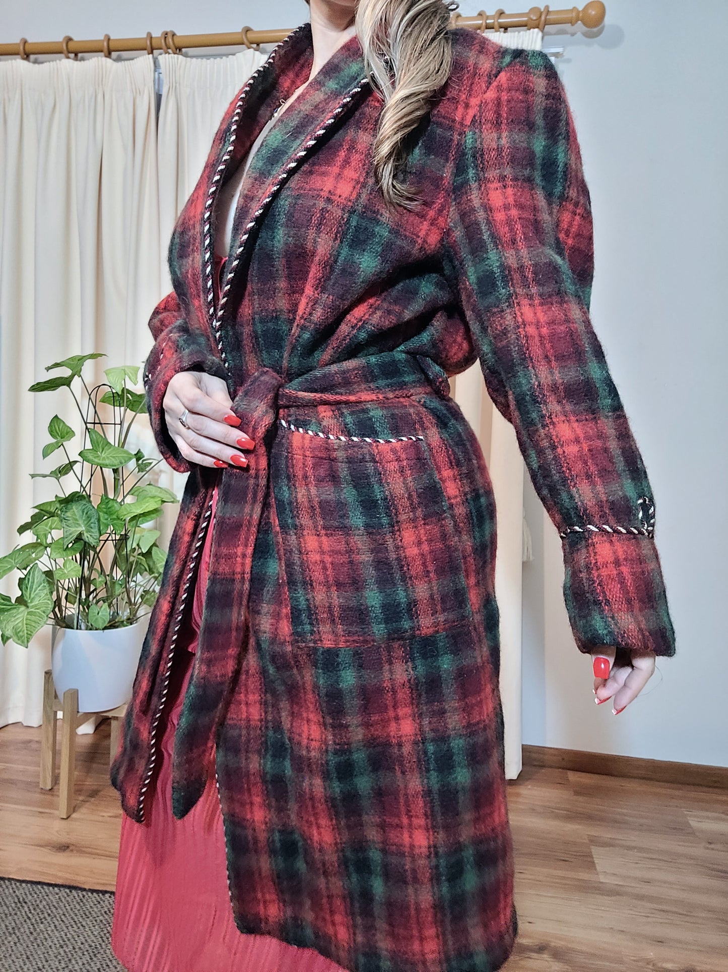 Vintage Wool Robe by Wanganui - Plaid Robe