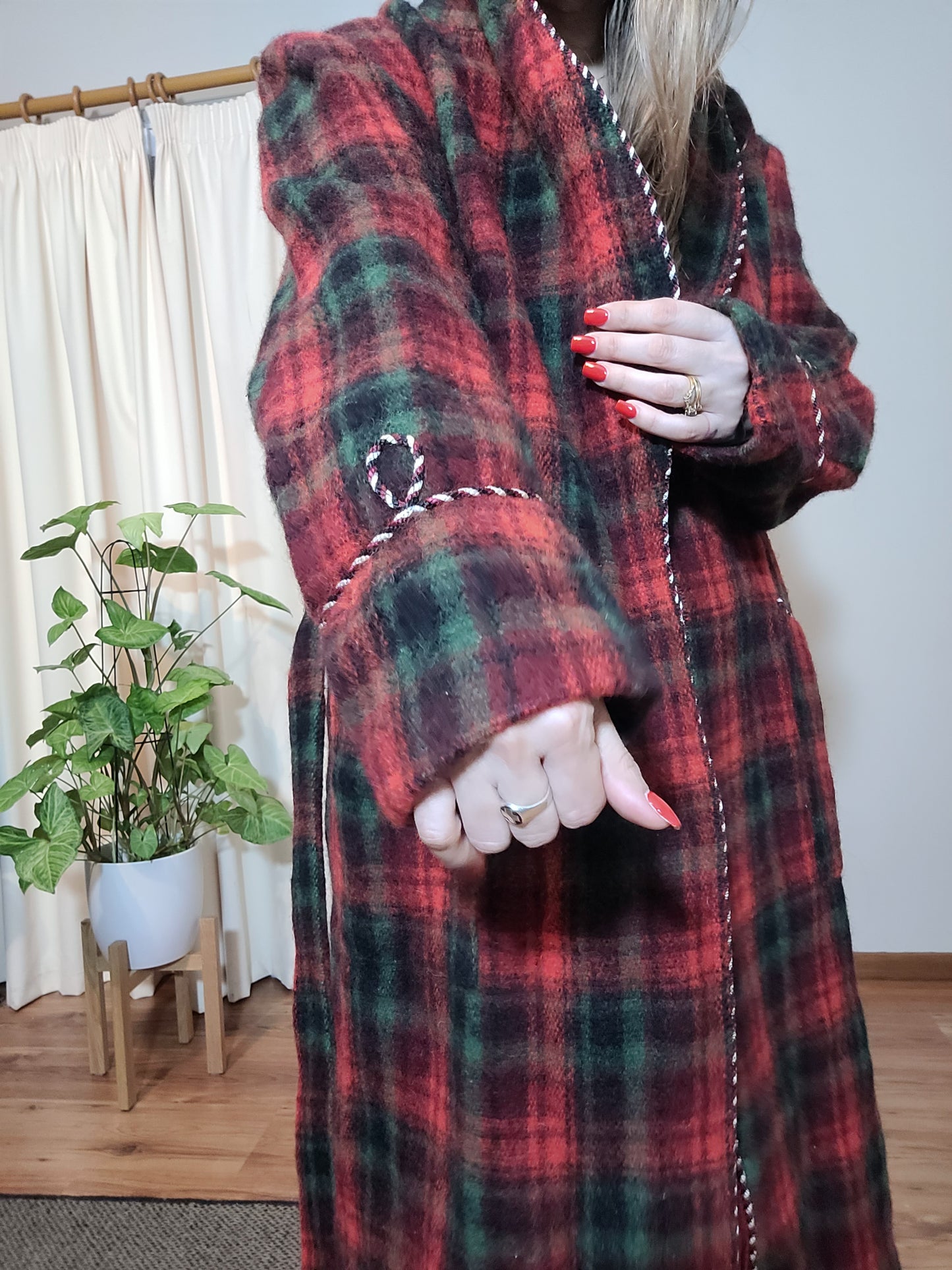 Vintage Wool Robe by Wanganui - Plaid Robe